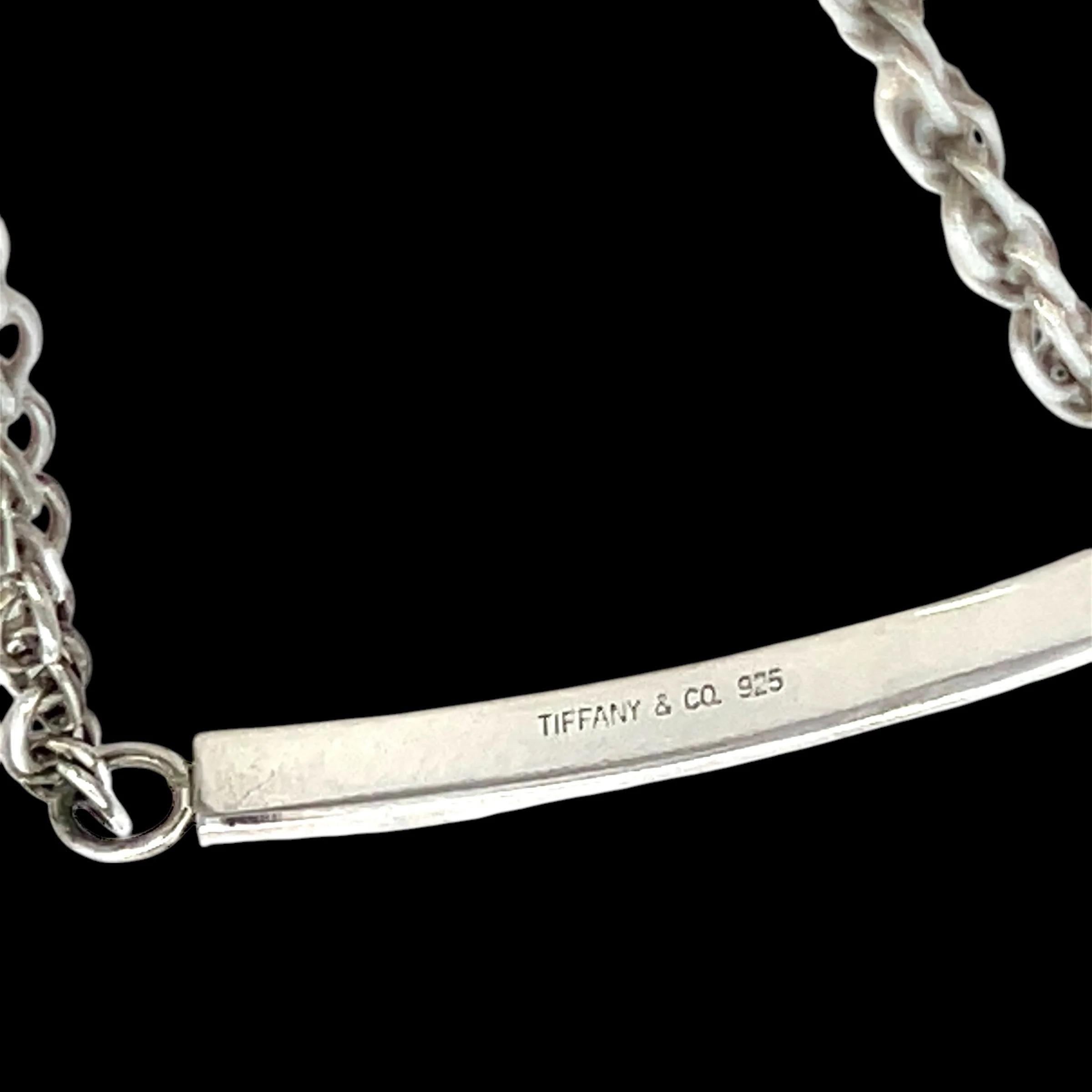 Tiffany & Co Estate Rope Chain Bracelet 7.5