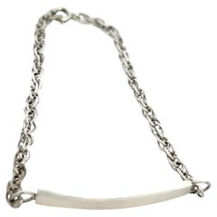 Tiffany & Co Estate Rope Chain Bracelet 7.5" Sterling Silver 4.9 Grammes