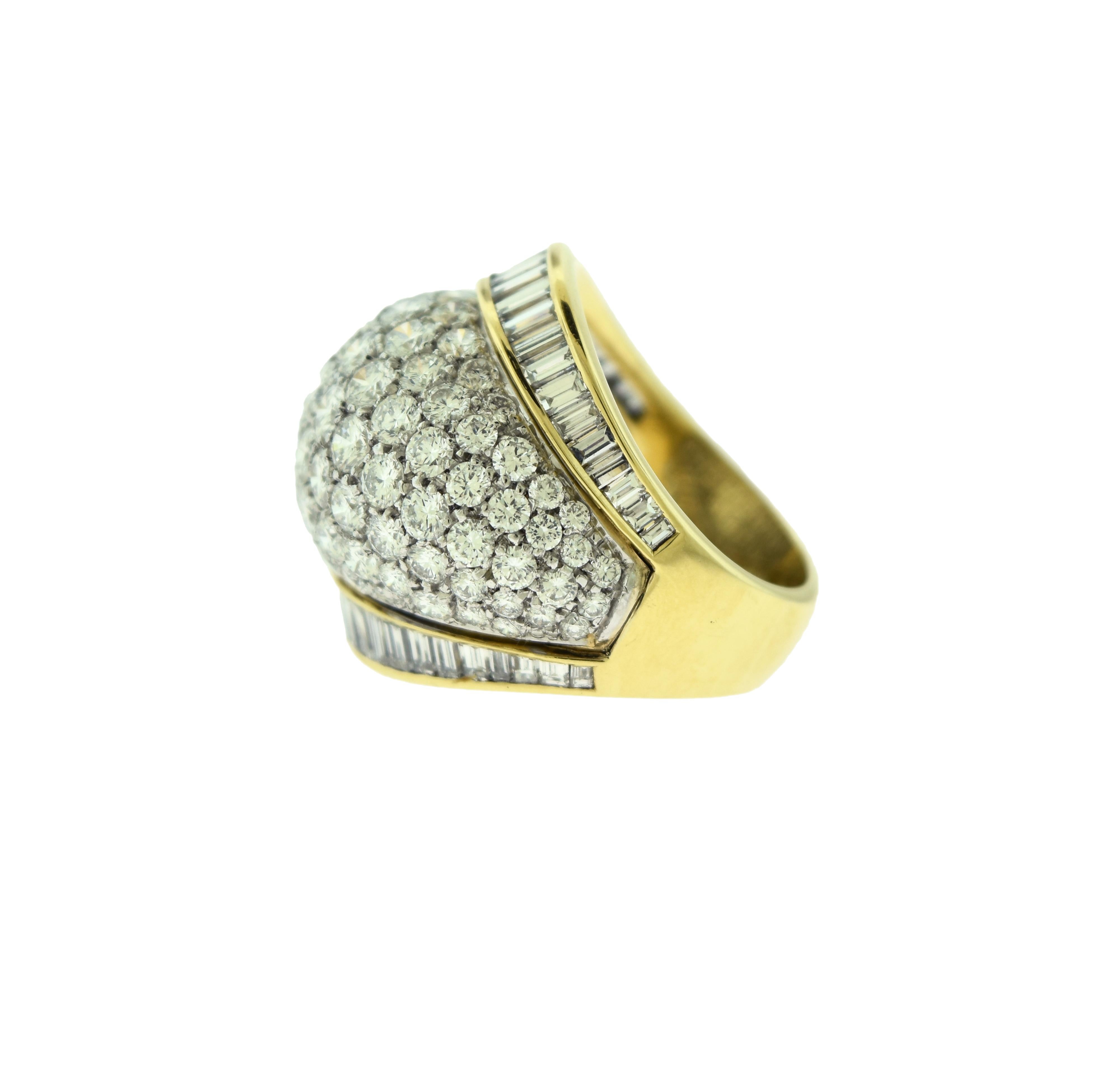 Brilliance Jewels, Miami
Questions? Call Us Anytime!
786,482,8100

Designer: Tiffany & Co.

Style: Ring

Metal: 18k Yellow  Gold

Ring Stone: 105 Round Brilliant Diamond

56 Baguette

Diamond Color: DEF

Diamond Clarity: VVS

Ring Size: 6.5