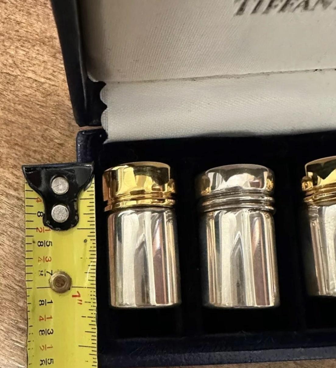 Tiffany & Co Estate Salz Pfeffer Shakers mit Box Sterling Silver im Angebot 8