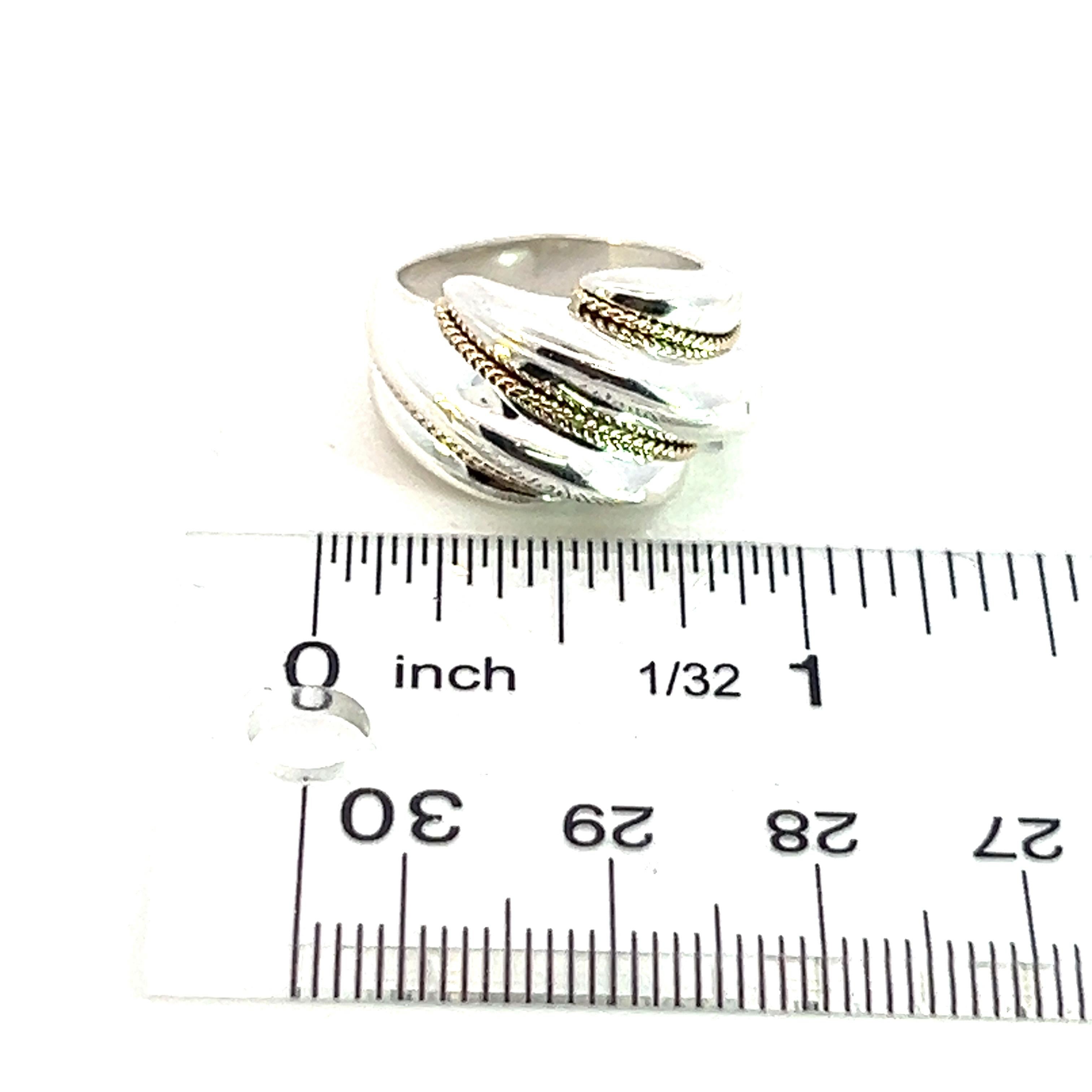 Anillo de camarones Tiffany & Co Estate 5,5 Oro 14k + Plata 3