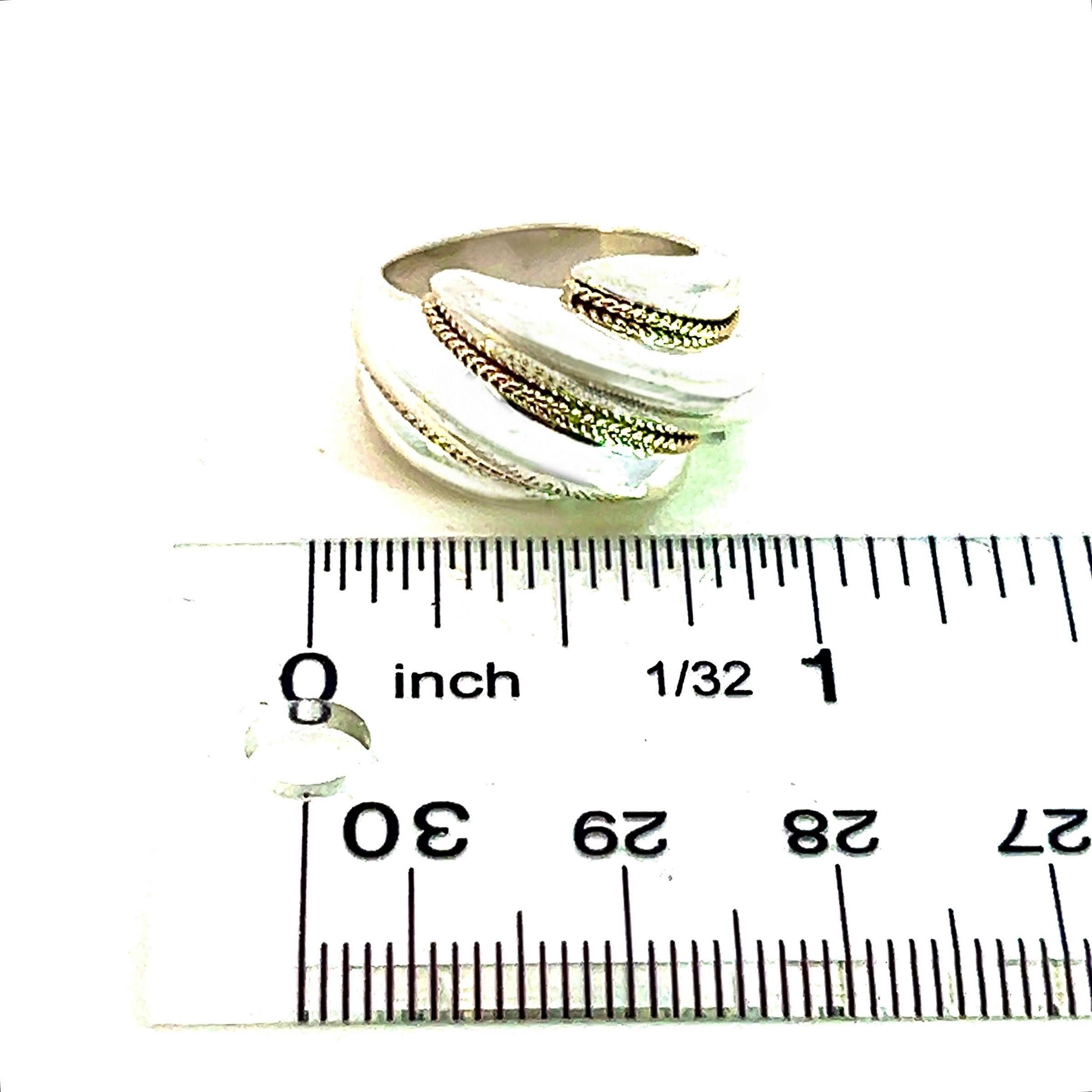 Tiffany & Co Estate Shrimp Ring Taille 5,25 Or 14k + Argent Sterling en vente 7