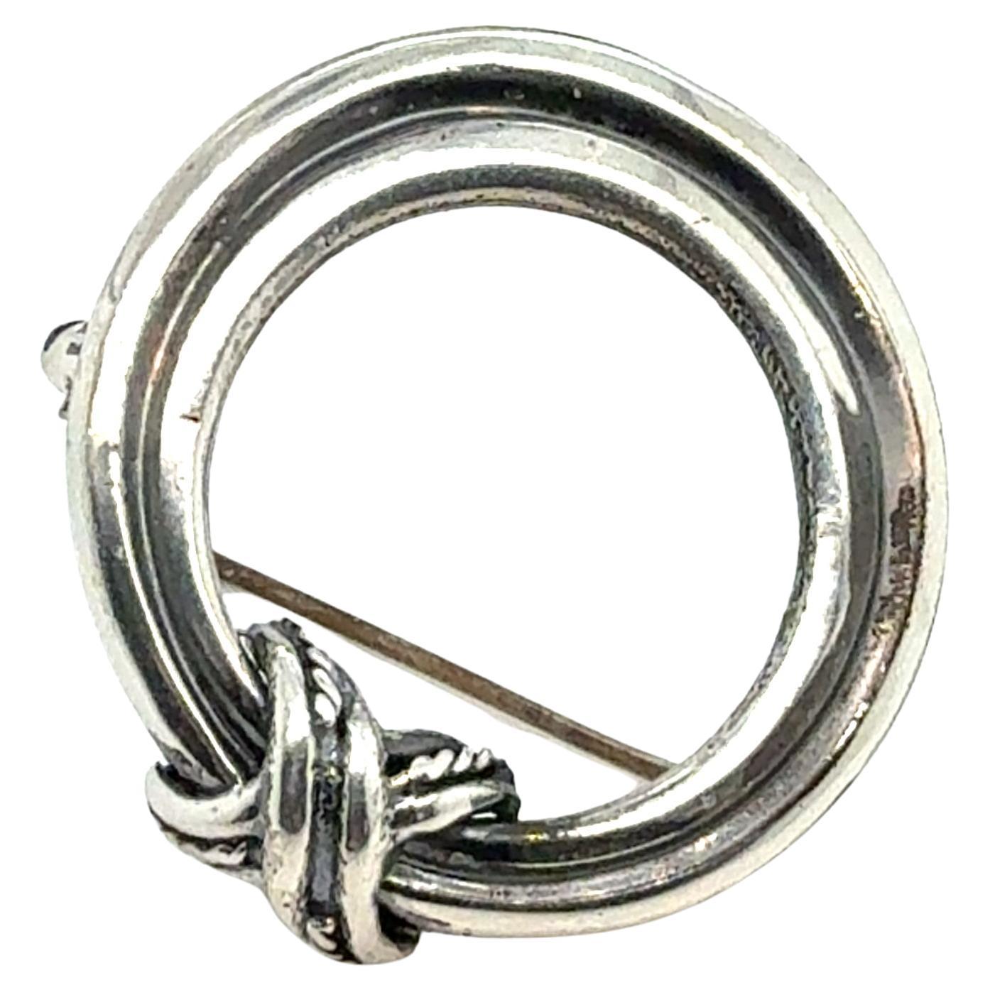 Tiffany
Co Estate Signature Series Brooch Sterling Silver