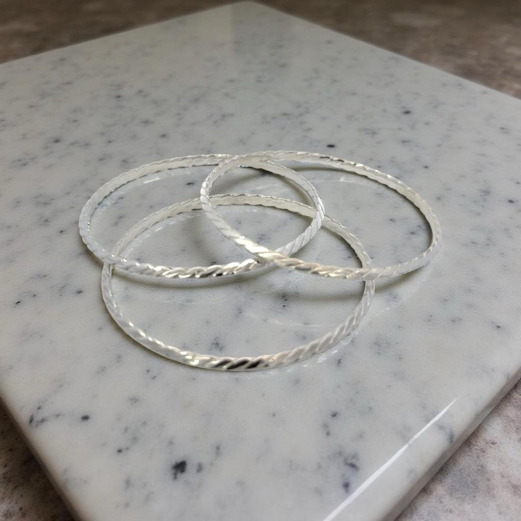 Tiffany & Co Single Bangle Bracelet Sterling Silver Estate For Sale 10