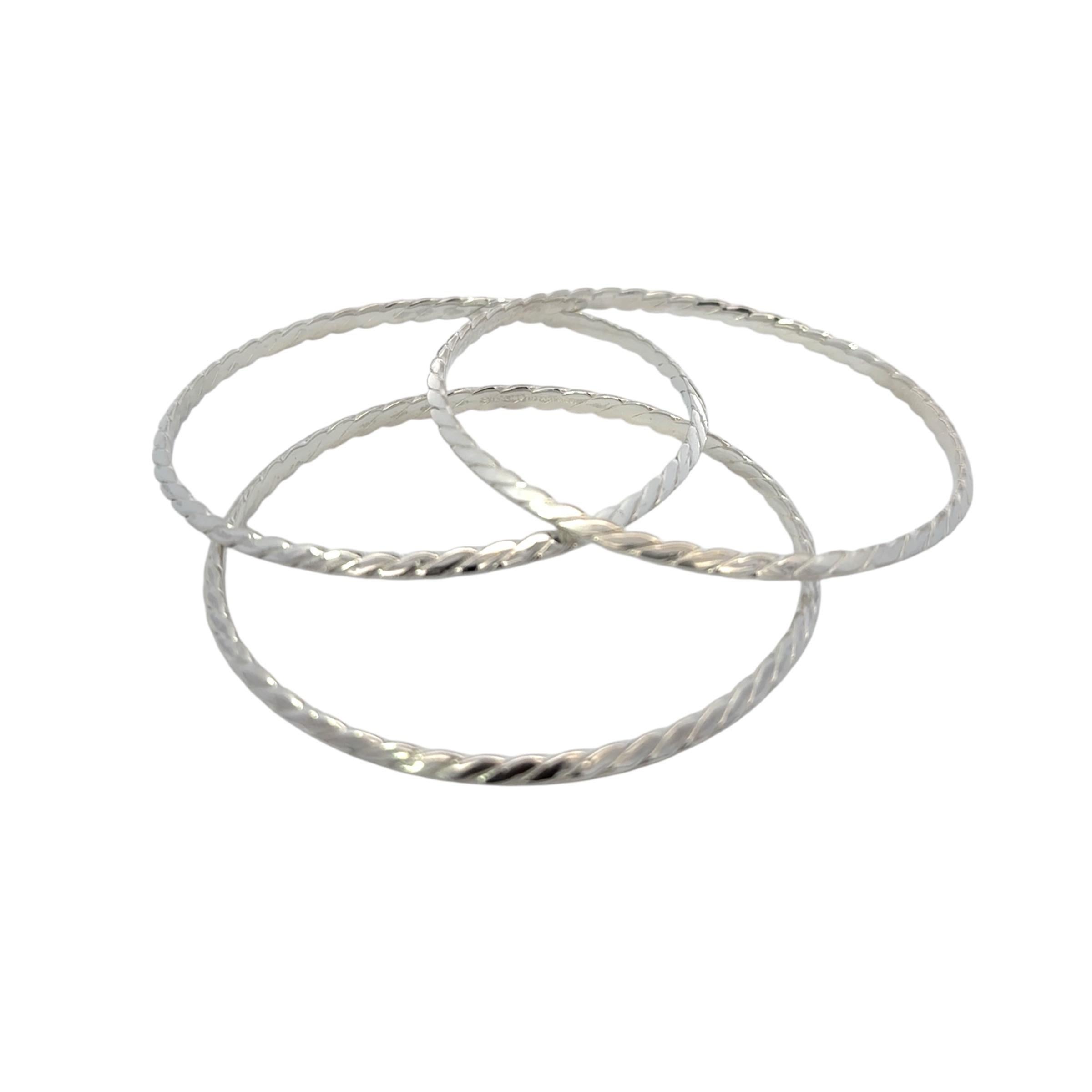 Tiffany & Co Single Bangle Bracelet Sterling Silver Estate For Sale 5