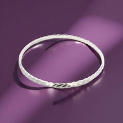 Einzelner Armreif von Tiffany & Co aus Sterlingsilber mit Nachlass