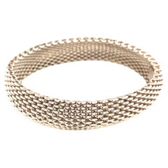 Tiffany & Co Estate Somerset Bracelet 7.5" Sterling Silver 15 mm