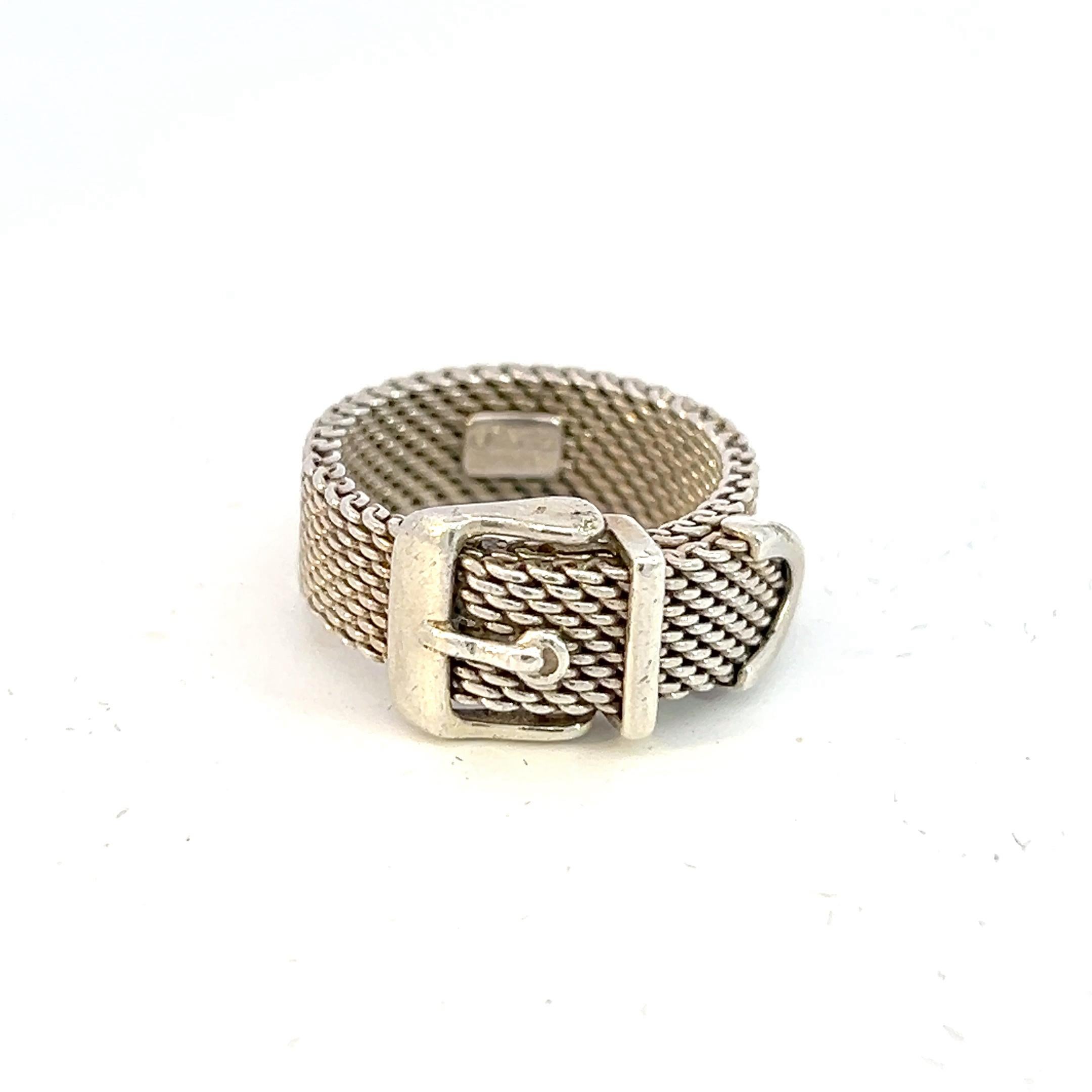Authentic Tiffany & Co Estate Somerset Buckle Ring Size 3.75 Sterling Silver TIF564

TRUSTED SELLER SINCE 2002

PLEASE SEE OUR HUNDREDS OF POSITIVE FEEDBACKS FROM OUR CLIENTS!!

FREE SHIPPING

DETAILS
Style: Somerset Buckle
Ring Size: 3.75
Metal:
