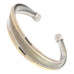 Tiffany & Co Estate Somerset Bracelet manchette de 7 pouces en argent sterling