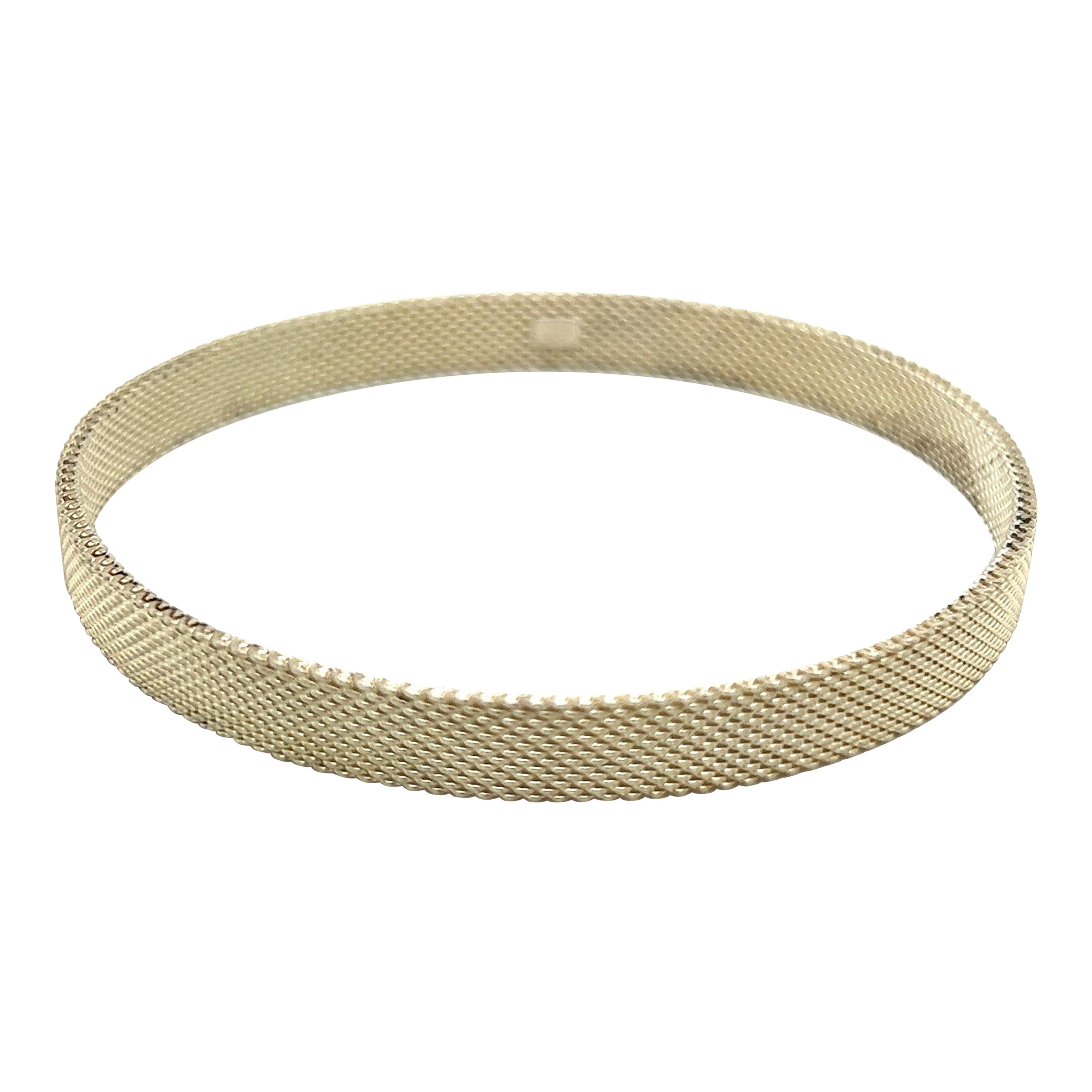 Tiffany & Co. Estate Somerset Hard Bangle M 7.5" Argento Altezza 6.5 mm in vendita
