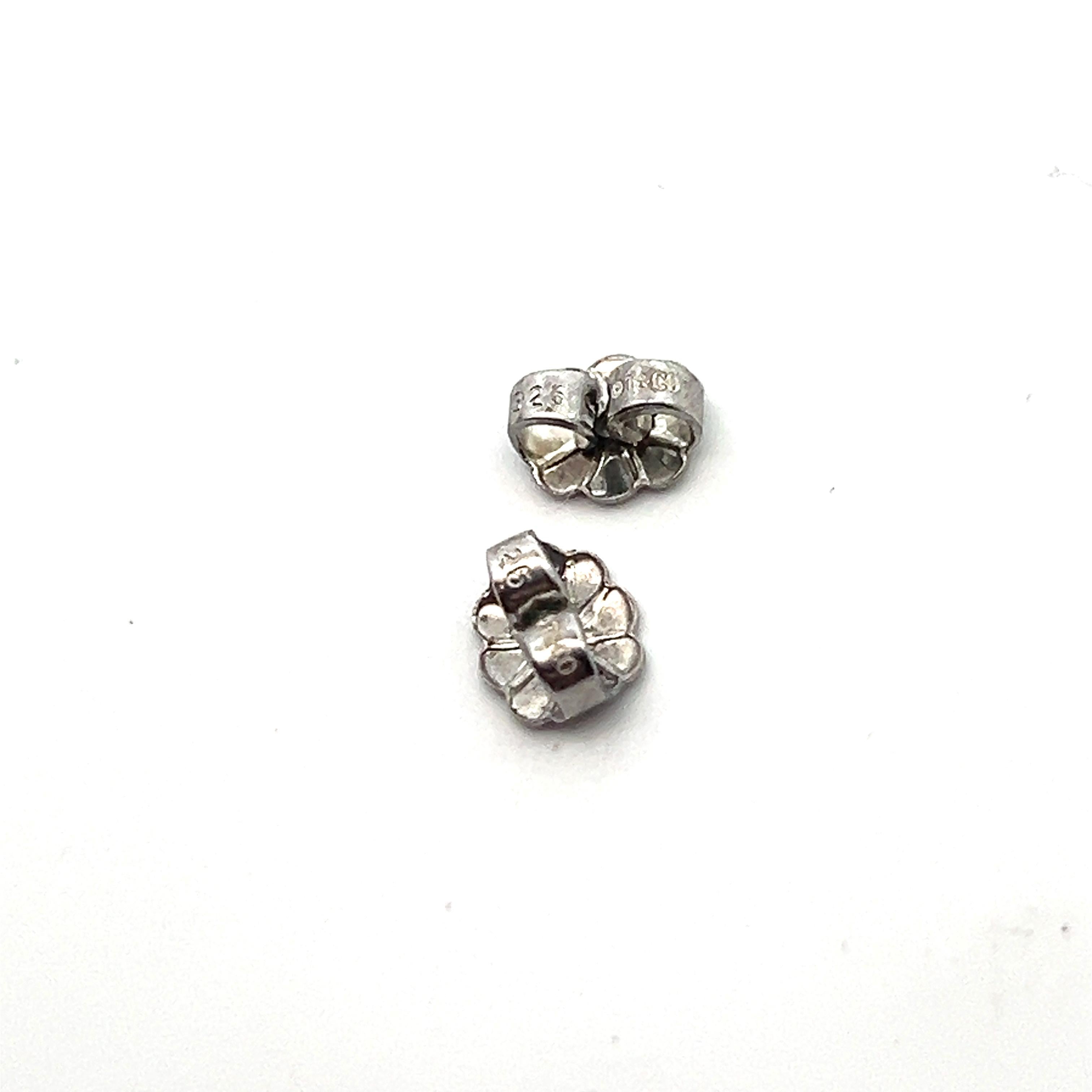 tiffany silver knot earrings