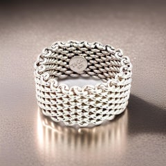 Tiffany & Co Estate Somerset Bague 5 argent sterling 10 mm