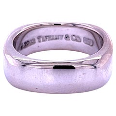 Quadratischer Ring von Tiffany & Co aus Nachlass, Größe 7, Silber 7 mm