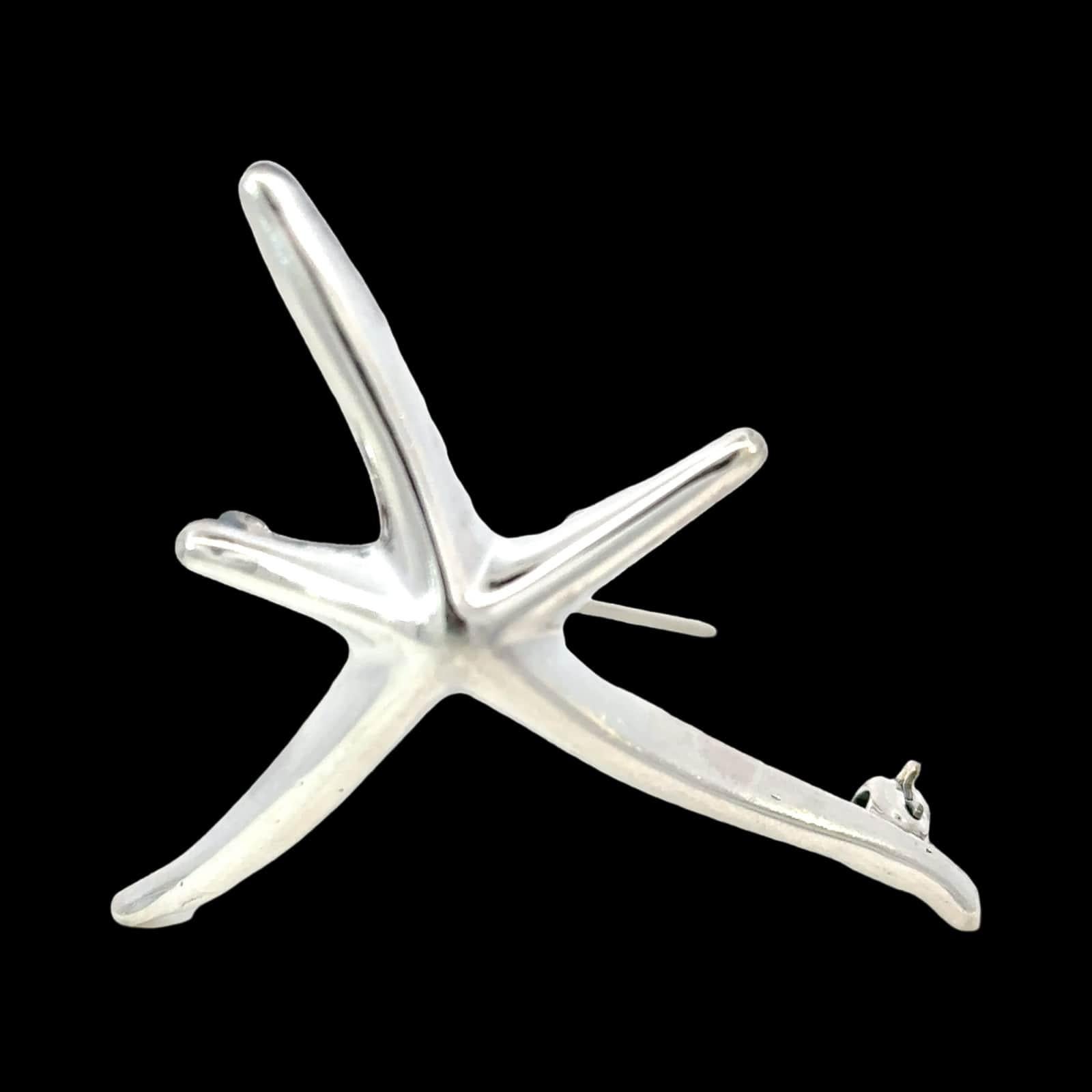 Elsa Peretti for Tiffany & Co. Spilla a forma di stella marina in argento Sterling 6.5g In condizioni buone in vendita a Brooklyn, NY