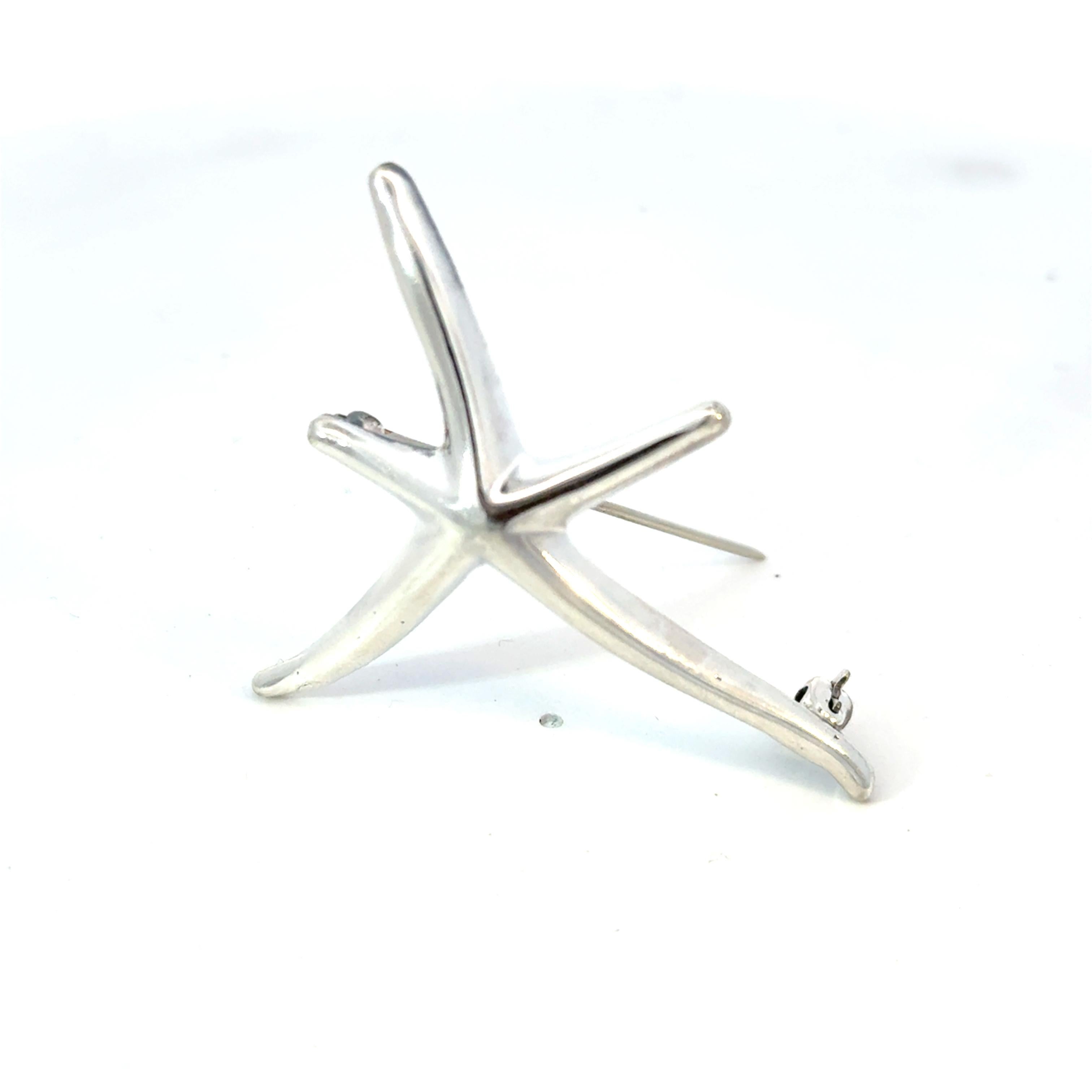 Donna Elsa Peretti for Tiffany & Co. Spilla a forma di stella marina in argento Sterling 6.5g in vendita