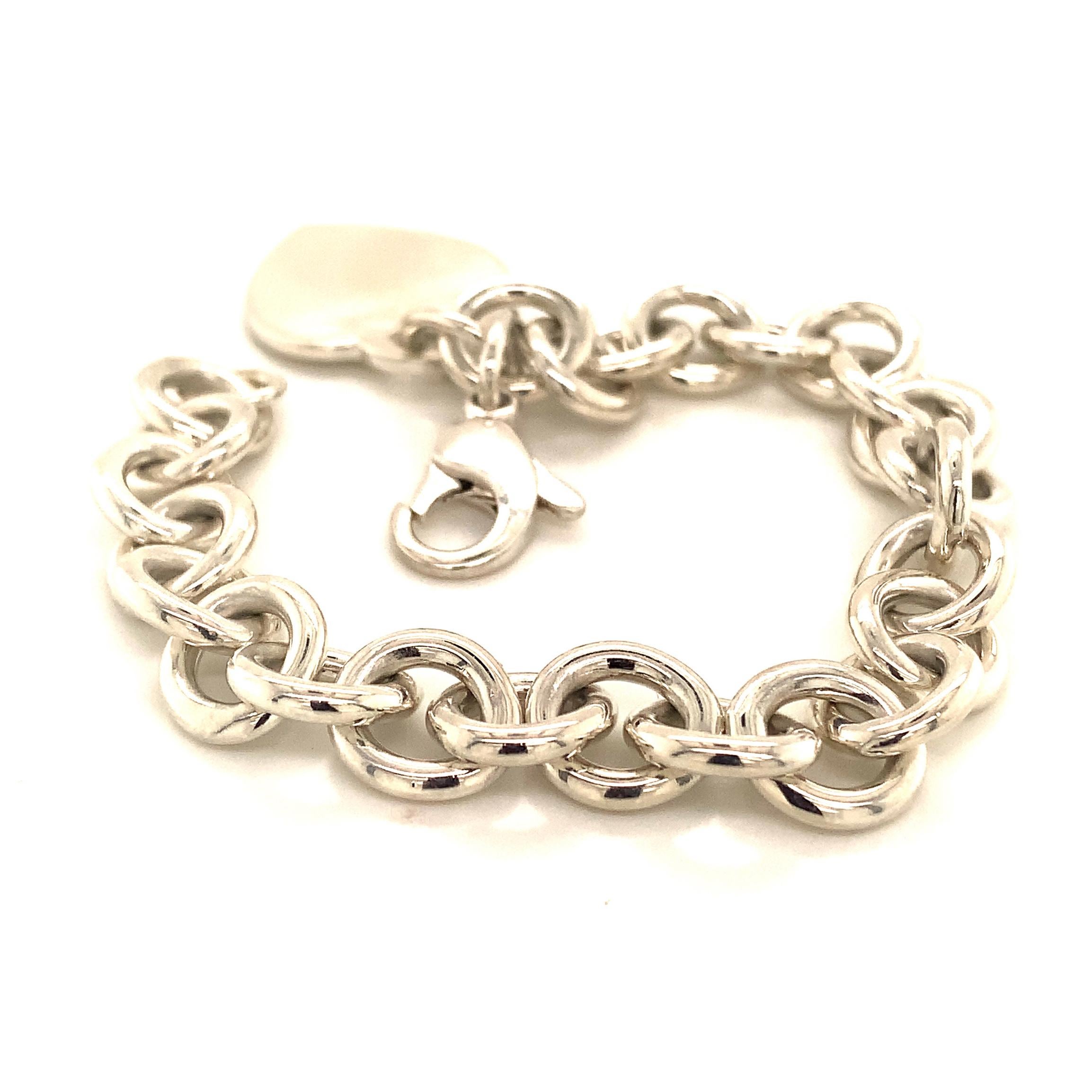 Tiffany & Co. Estate Sterling Silver Bracelet 34.2 Grams For Sale 6