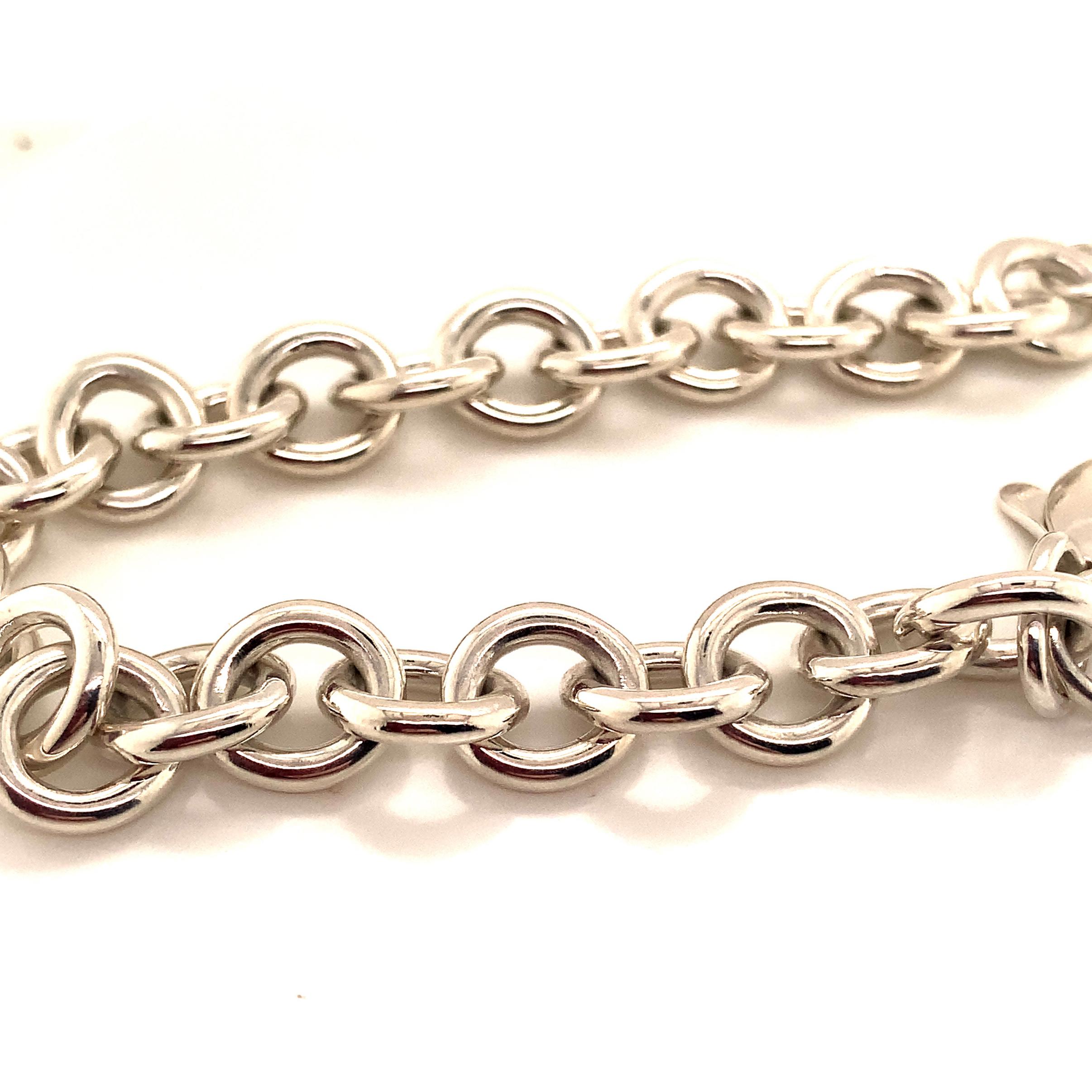 Tiffany & Co. Estate Sterling Silver Bracelet 34.2 Grams For Sale 7