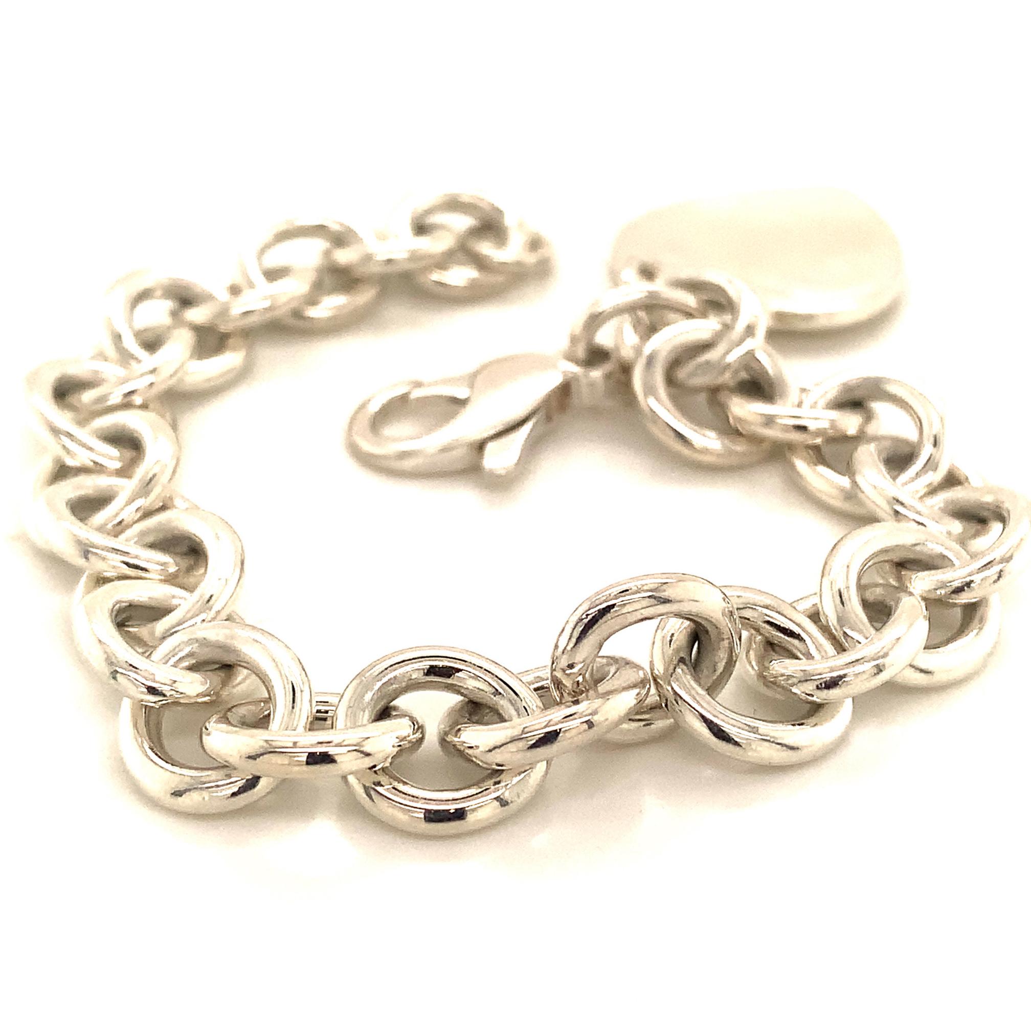 Tiffany & Co. Estate Sterling Silver Bracelet 34.2 Grams For Sale 8