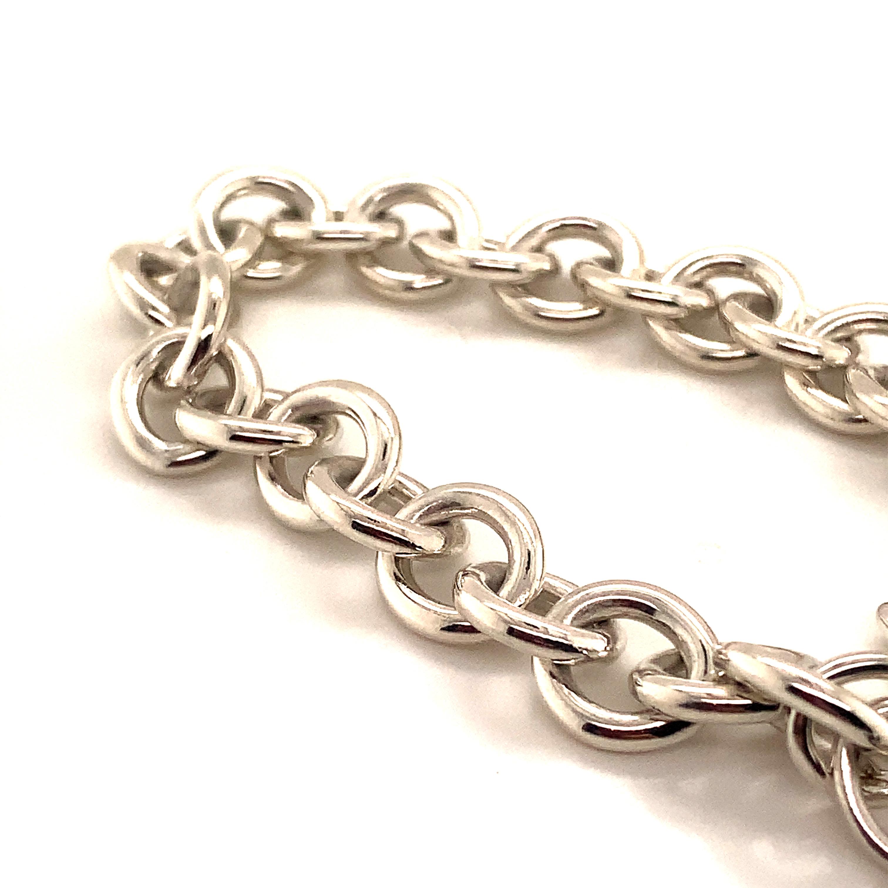 Tiffany & Co. Estate Sterling Silver Bracelet 34.2 Grams For Sale 1