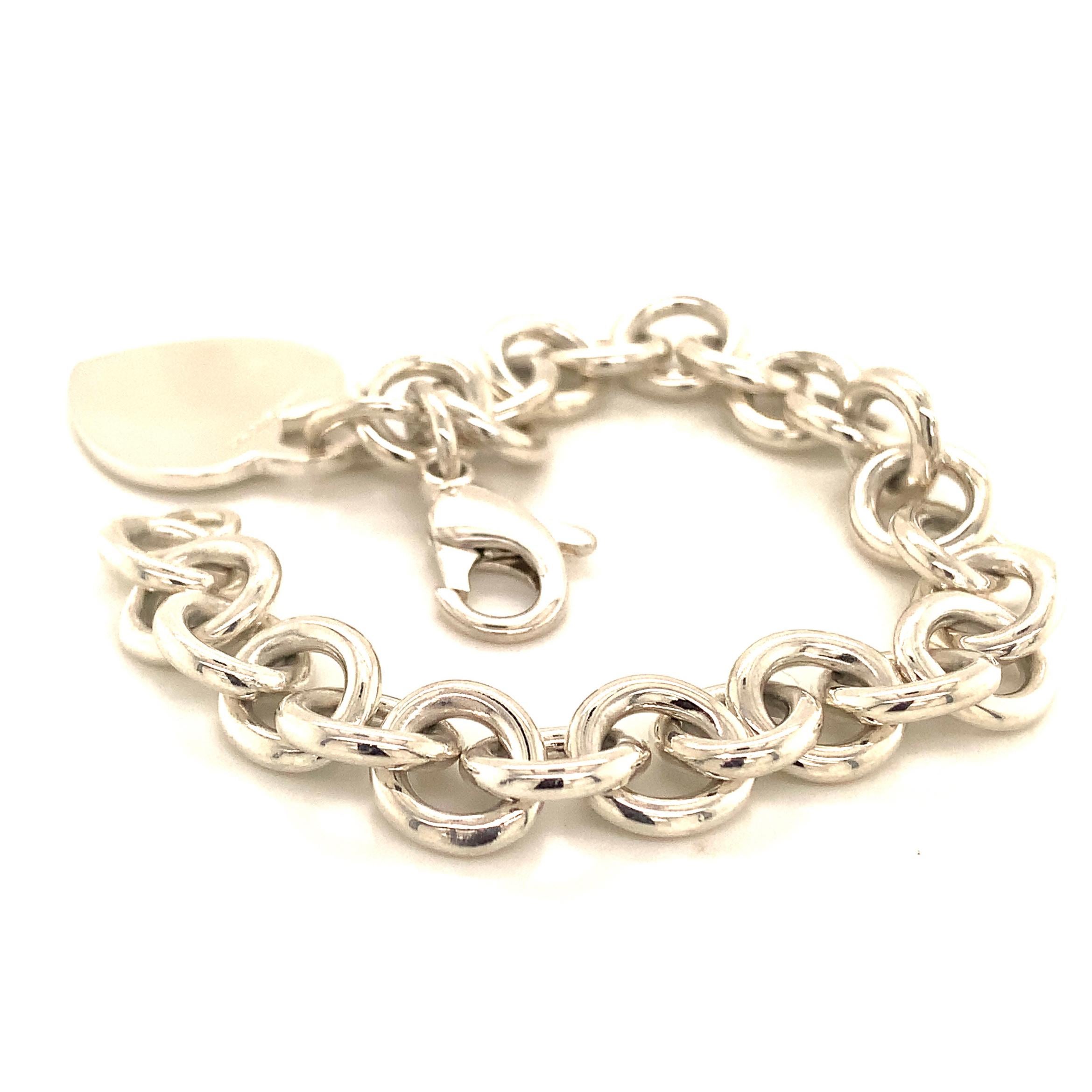 Tiffany & Co. Estate Sterling Silver Bracelet 34.2 Grams For Sale 4