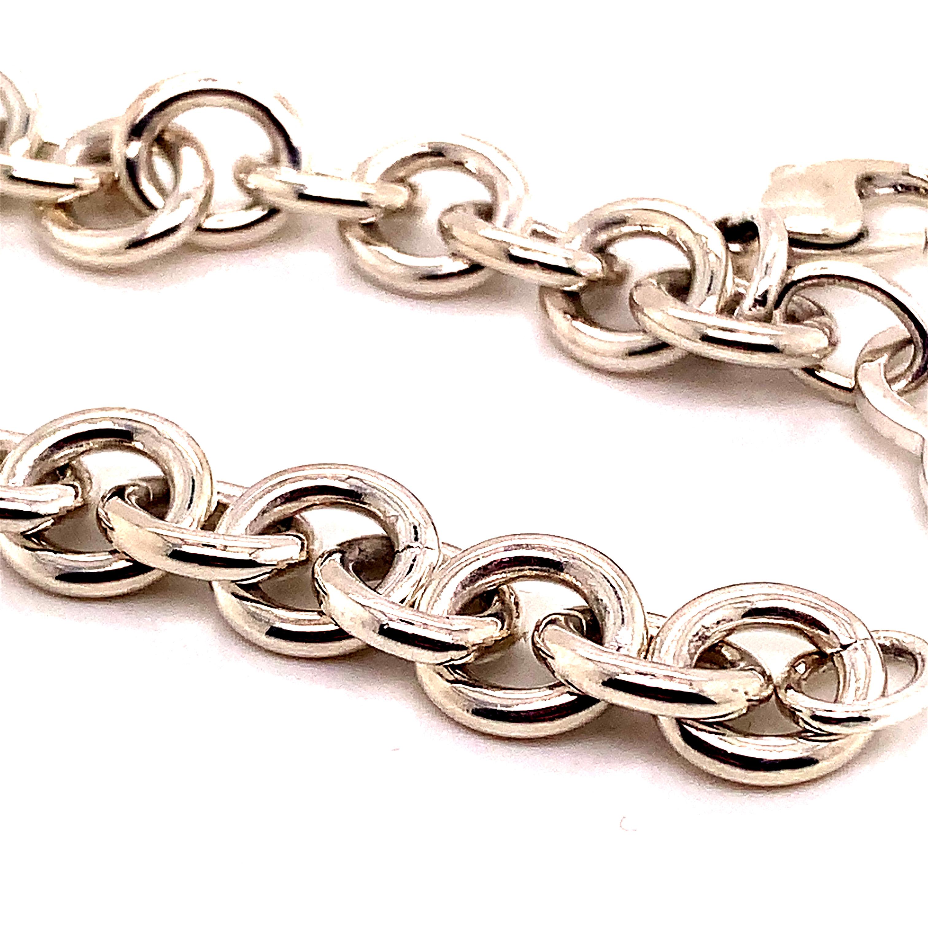 Tiffany & Co. Bracelet de succession en argent sterling 35,5 grammes Bon état - En vente à Brooklyn, NY