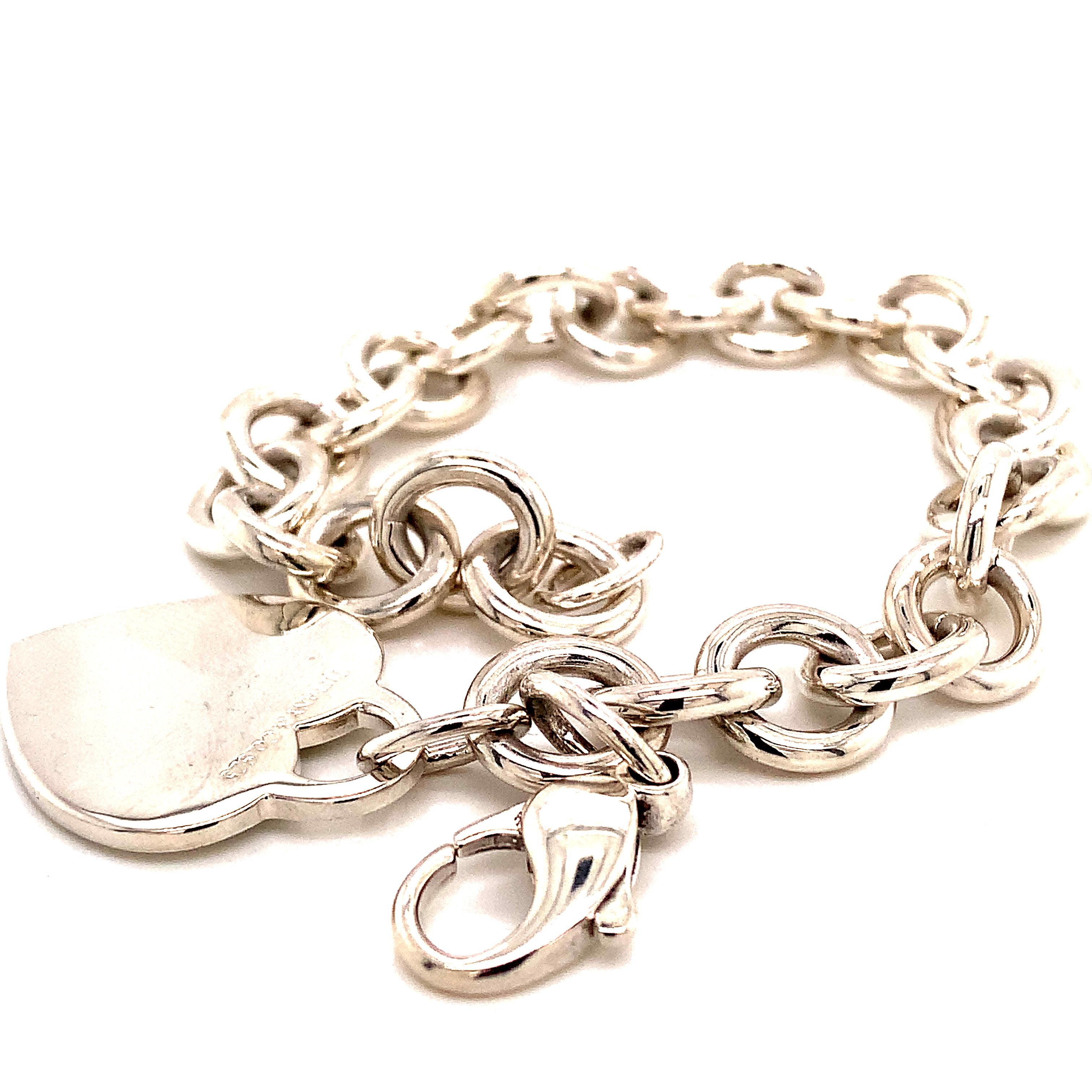 Tiffany & Co. Bracelet de succession en argent sterling 35,5 grammes en vente 2