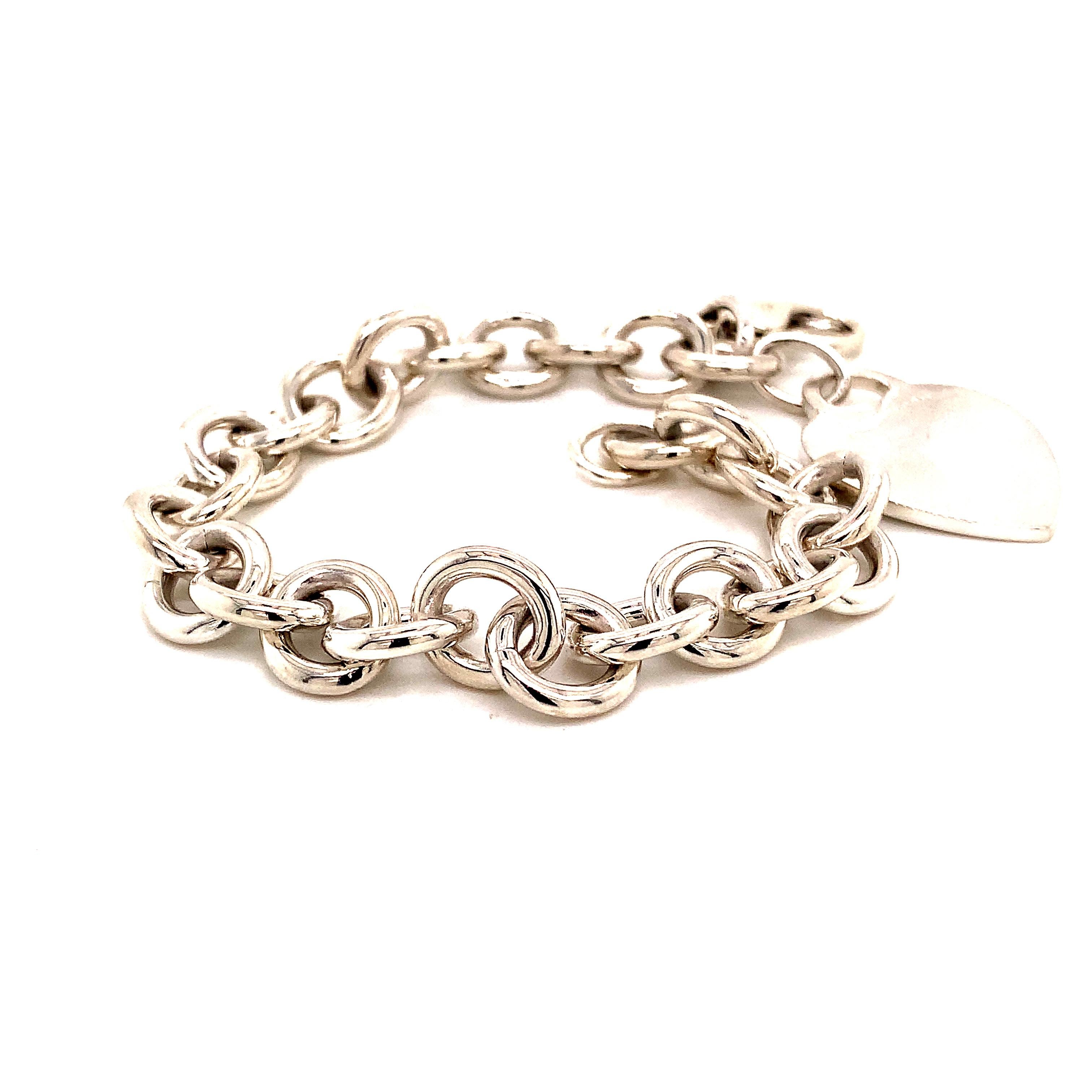 Women's Tiffany & Co. Estate Sterling Silver Bracelet 35.5 Grams For Sale