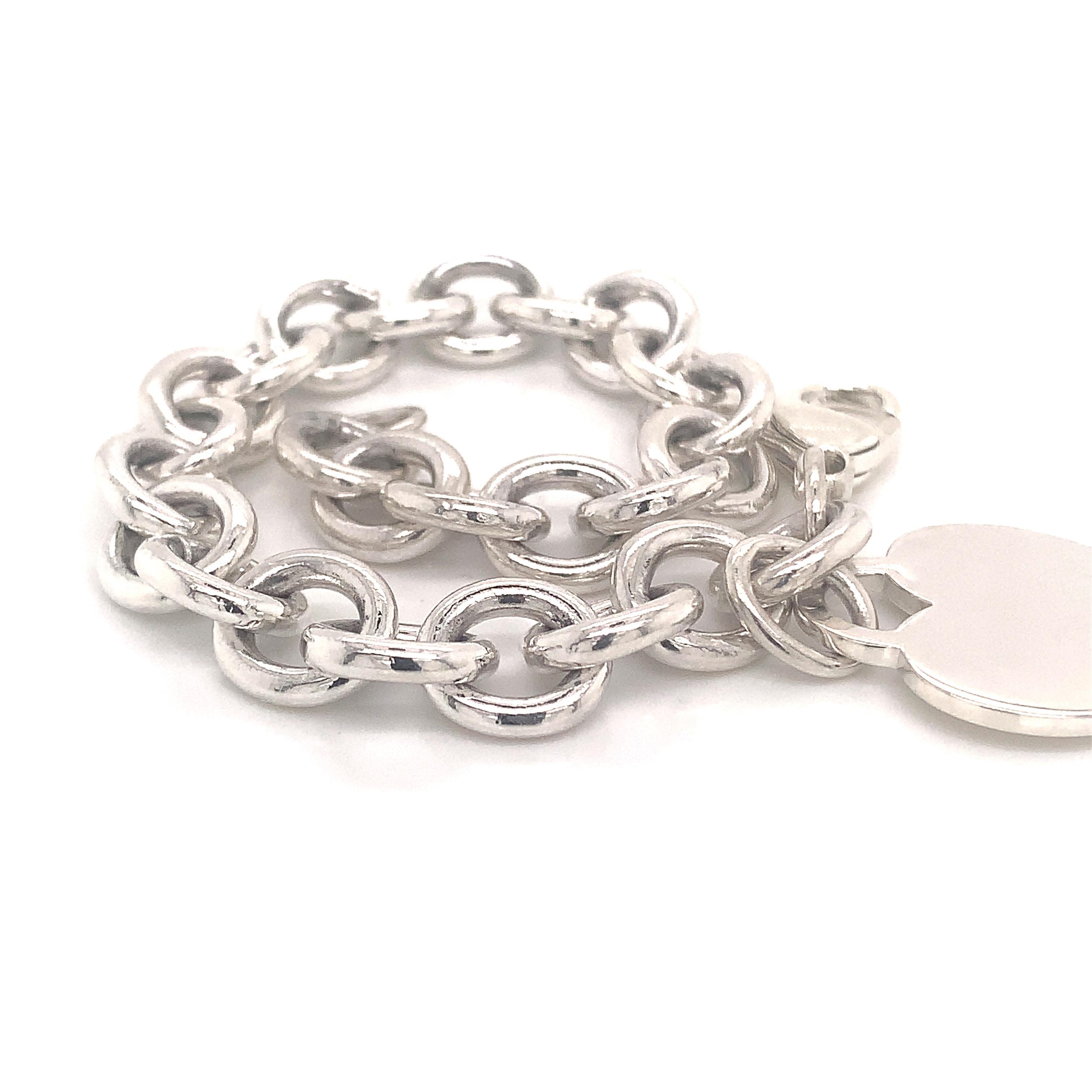 Tiffany & Co. Estate Sterling Silver Bracelet 10