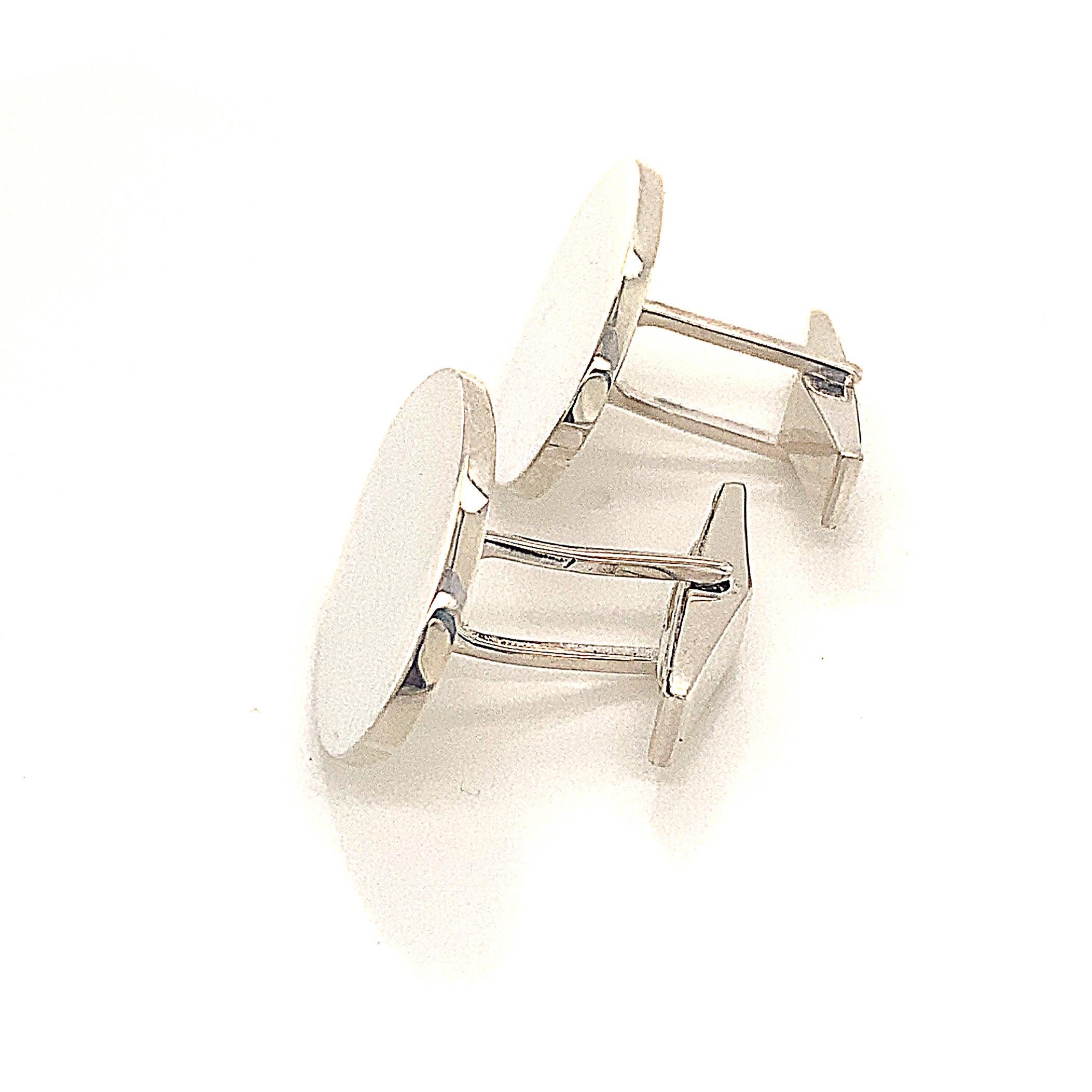 Gemelos de plata de ley Tiffany & Co Estate 18.4 gramos en venta 6