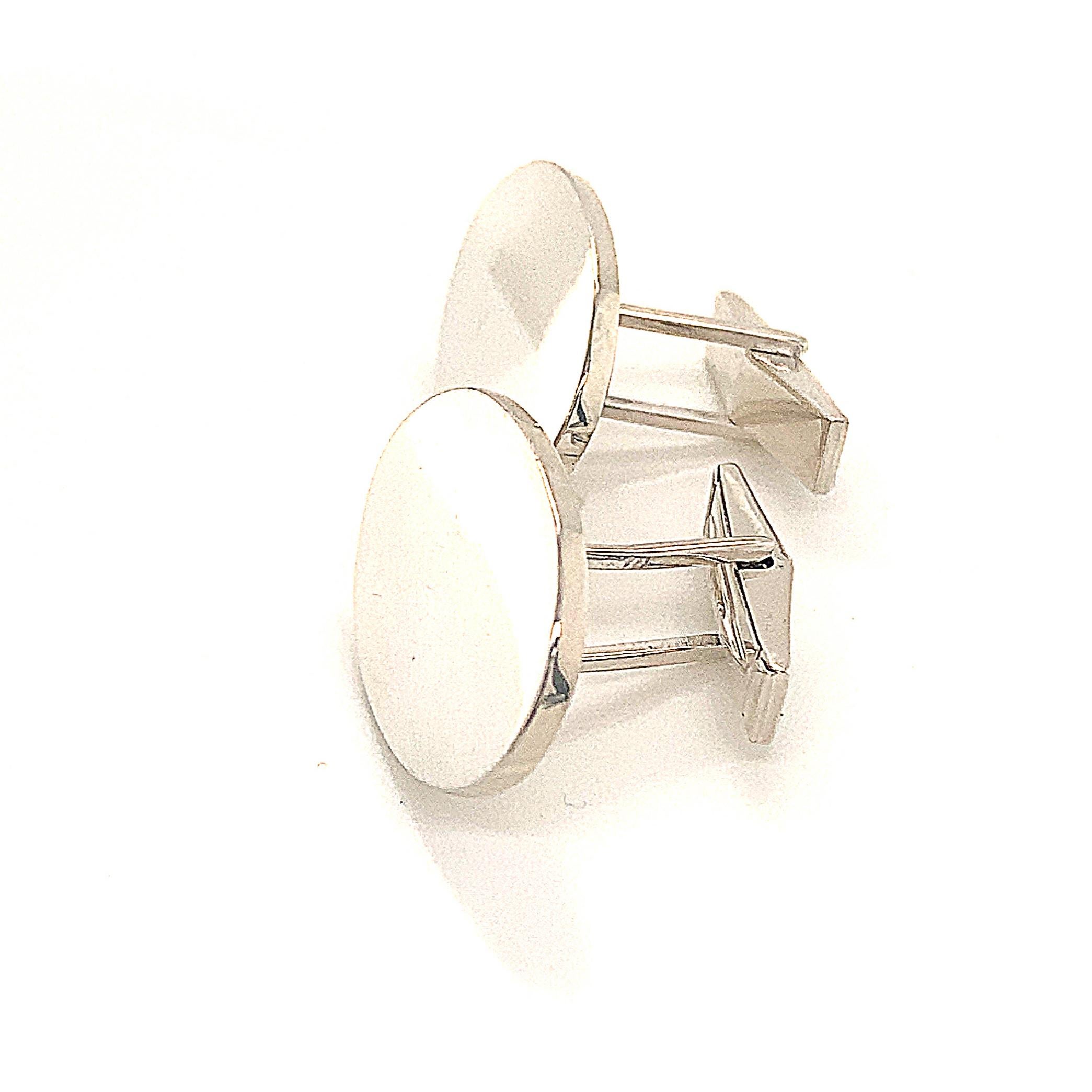 Gemelos de plata de ley Tiffany & Co Estate 18.4 gramos en venta 4