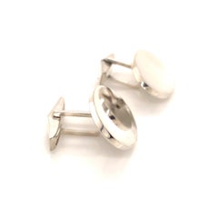 Tiffany & Co Estate Sterling Silver Extra Wide Oval Cufflinks 18 Grams