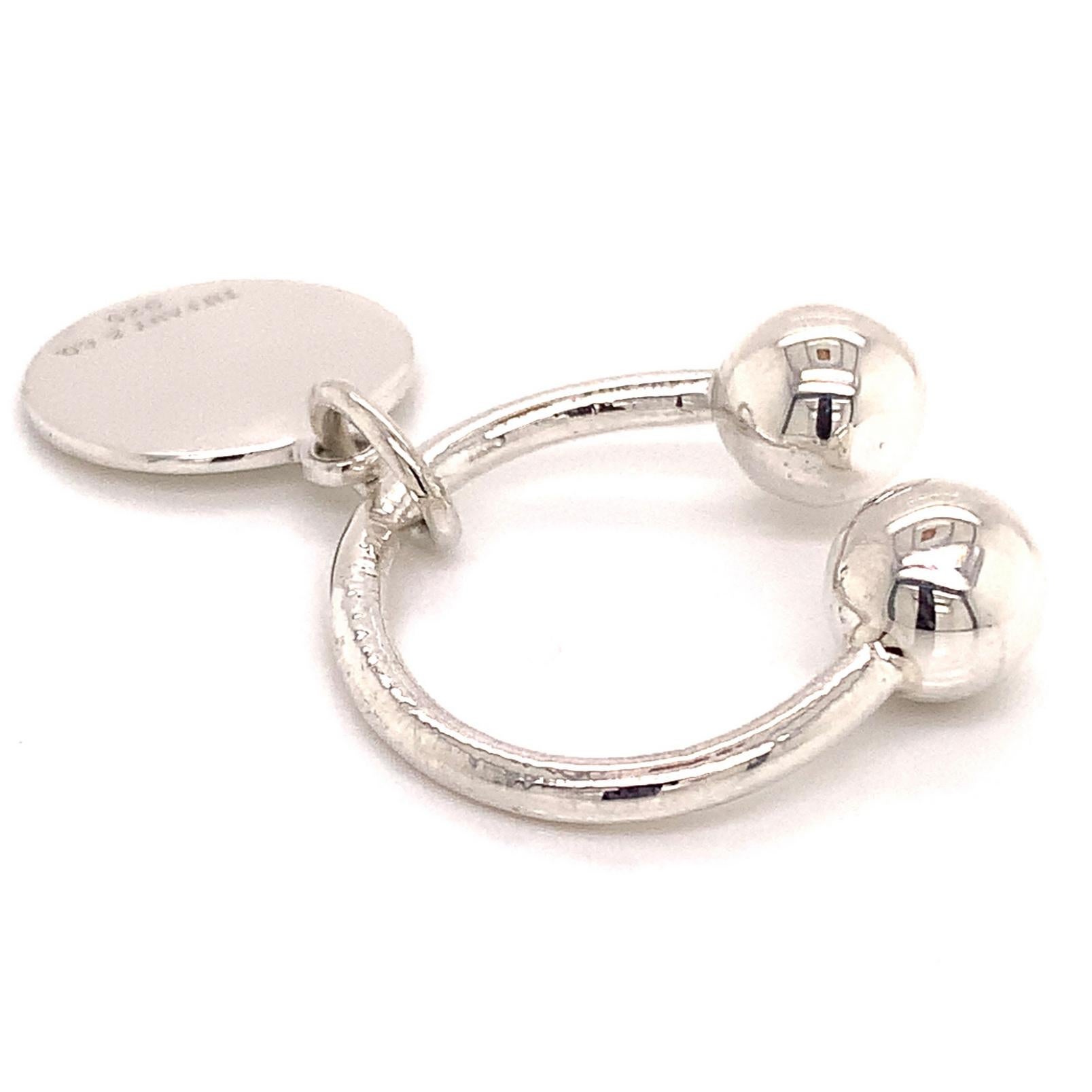 Tiffany & Co Estate Sterling Silver Keychain 9.2 Grams For Sale 3