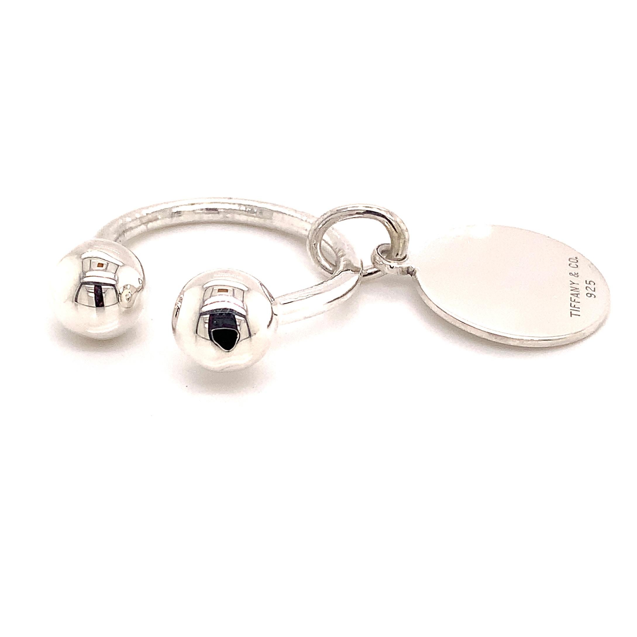Nachlass Sterlingsilber Schlüsselanhänger 9,2 Gramm von Tiffany & Co im Zustand „Gut“ im Angebot in Brooklyn, NY