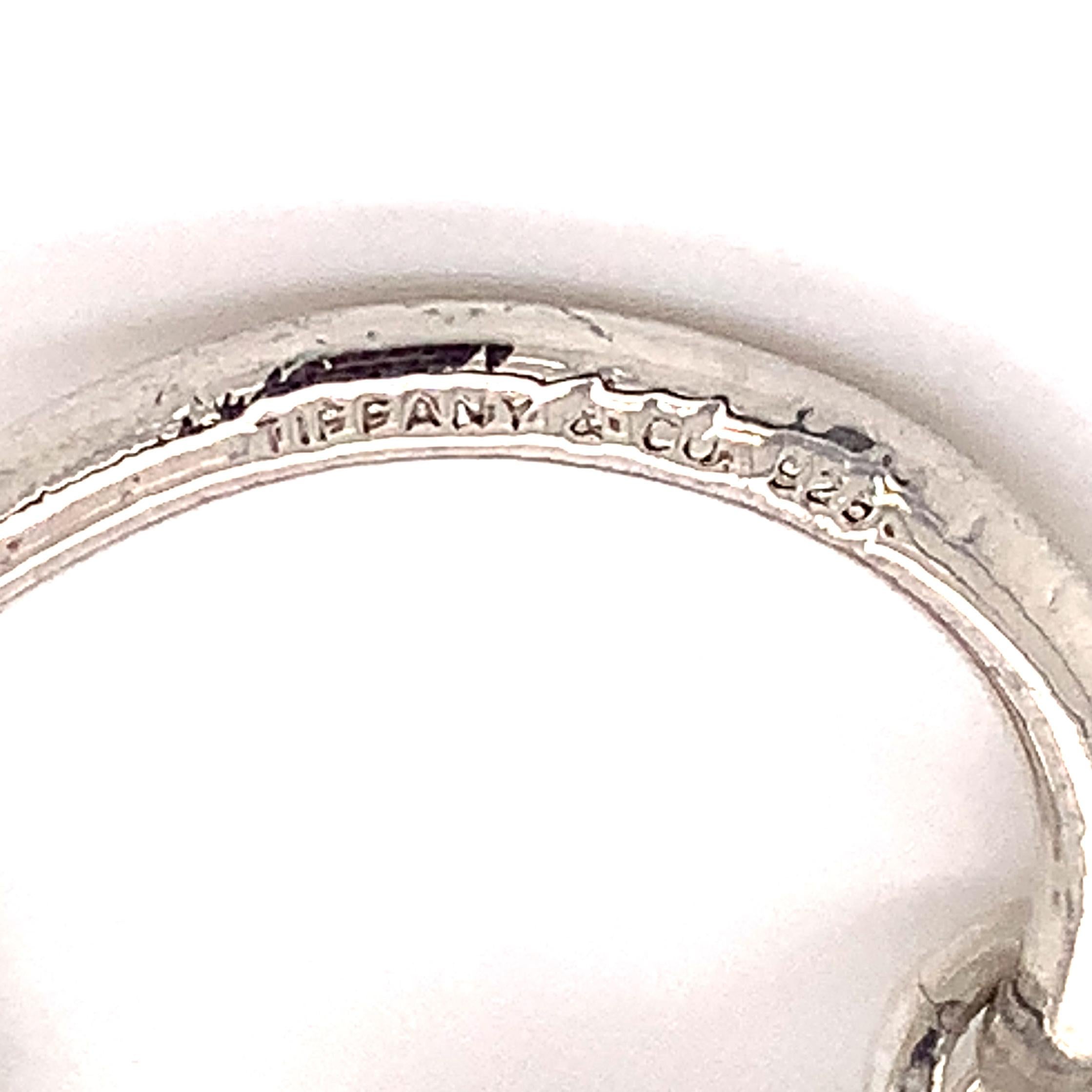 Women's or Men's Tiffany & Co. Estate Sterling Silver Keychain 9.2 Grams For Sale