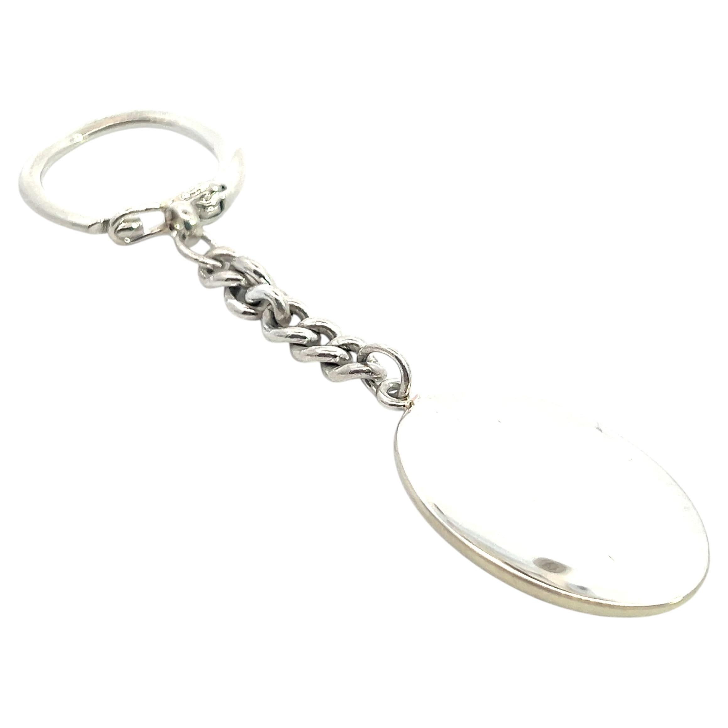 Tiffany & Co Estate Sterling Silver Keychain
