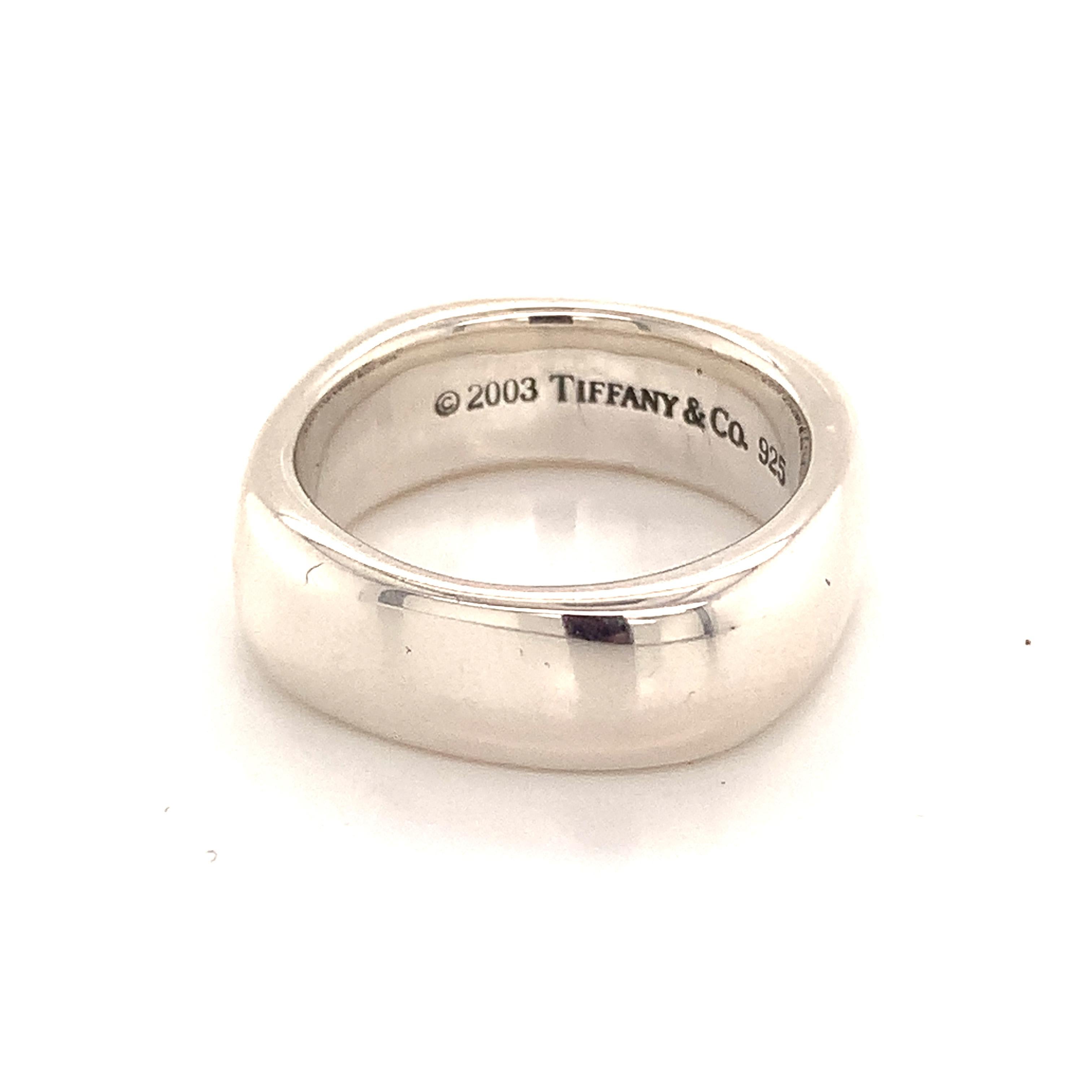 Tiffany & Co Estate Sterling Silver Men's Ring, 13.55g 2