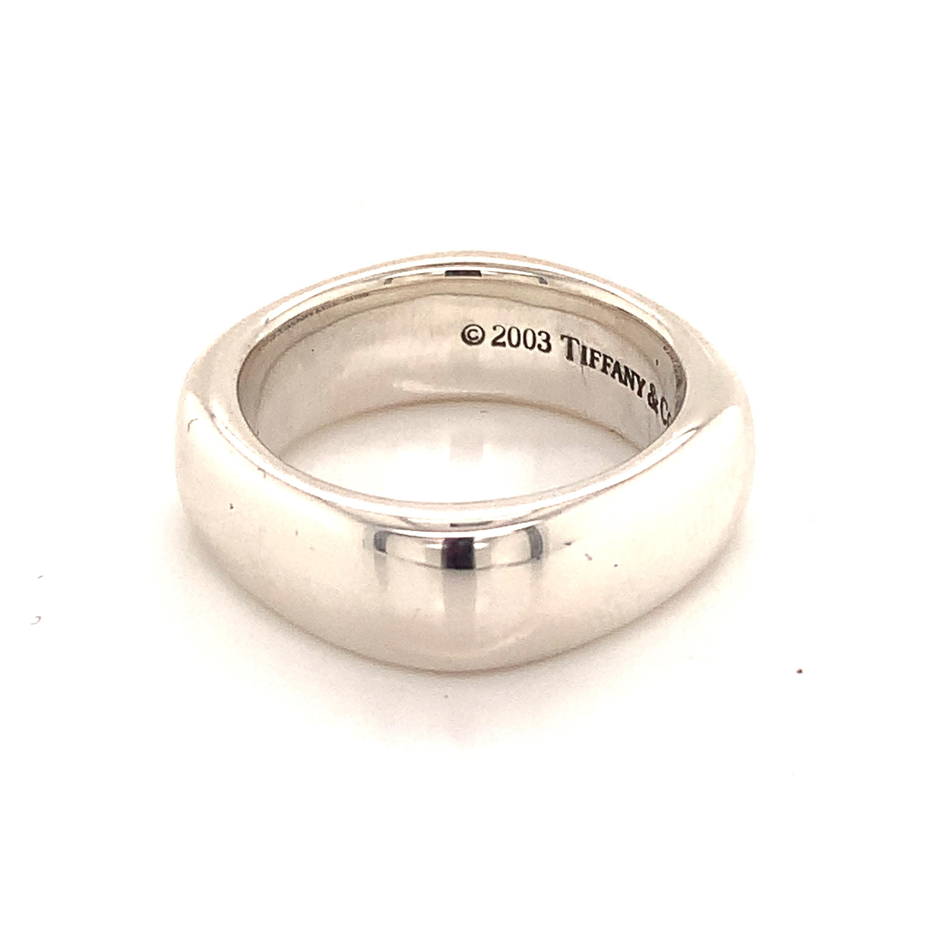 Tiffany & Co Estate Sterling Silver Men's Ring, 13.55g 3