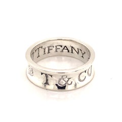 Tiffany & Co Estate Sterling Silver Mens Ring, 6.82g