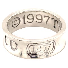 Retro Tiffany & Co Estate Sterling Silver Mens Ring, 6.82g