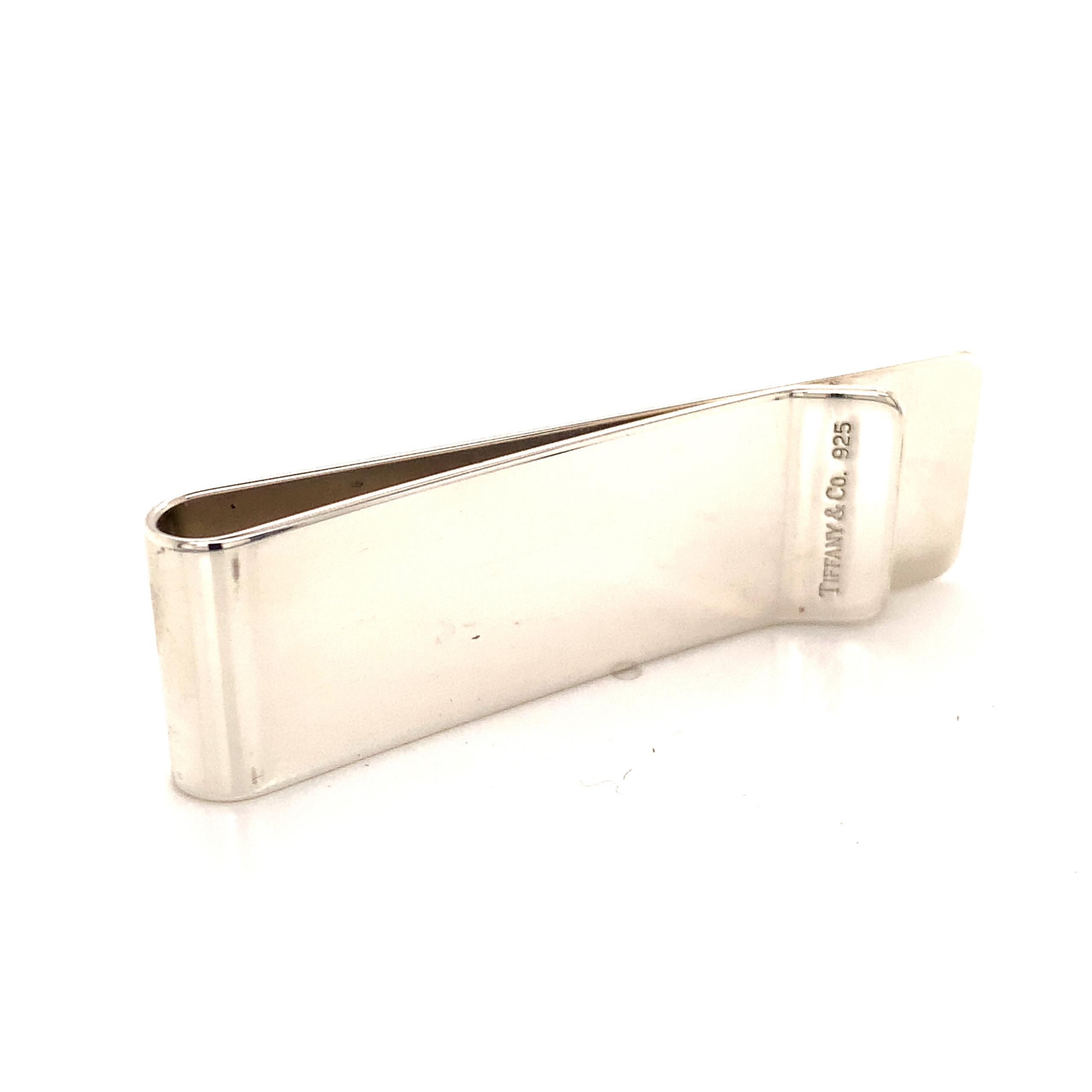 Tiffany & Co Estate Sterling Silver Money Clip 18.5 Grams 2