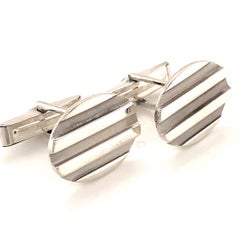 Tiffany & Co Estate Sterling Silver Oval Cufflinks 10.2 Grams