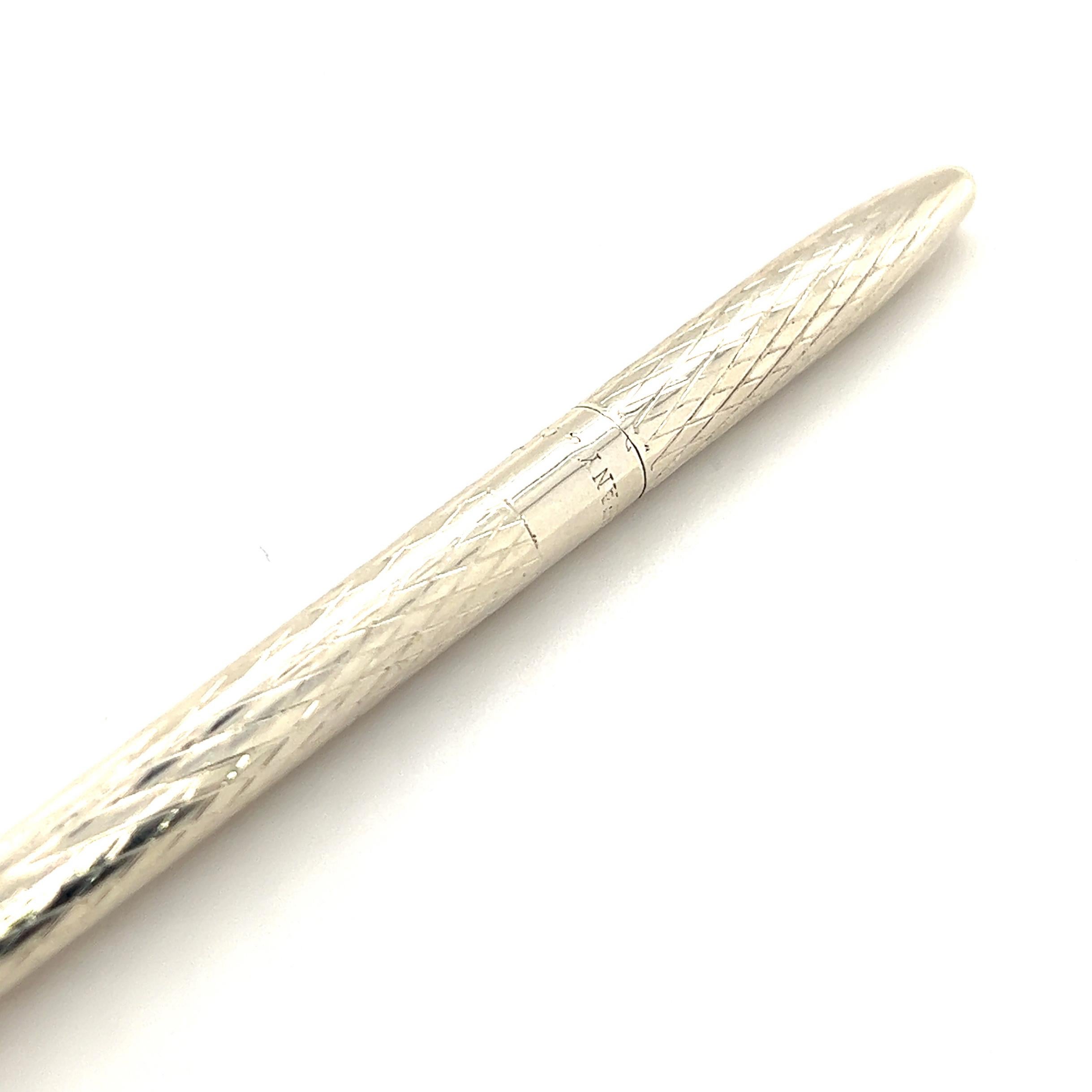 tiffany silver pen