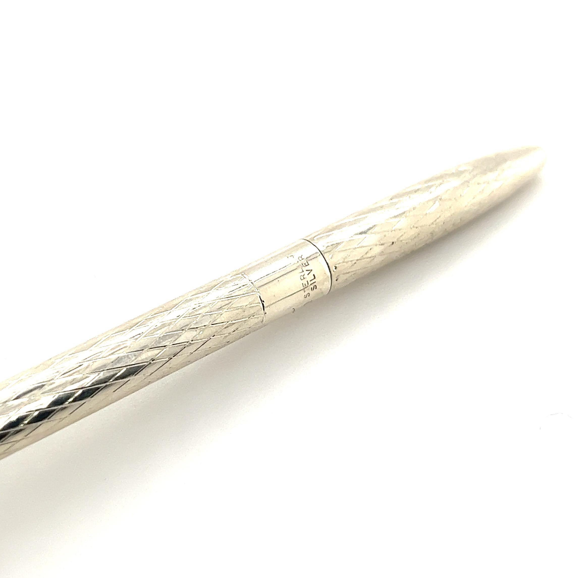 Women's or Men's Tiffany & Co. Estate Sterling Silver Pen 12 Grams