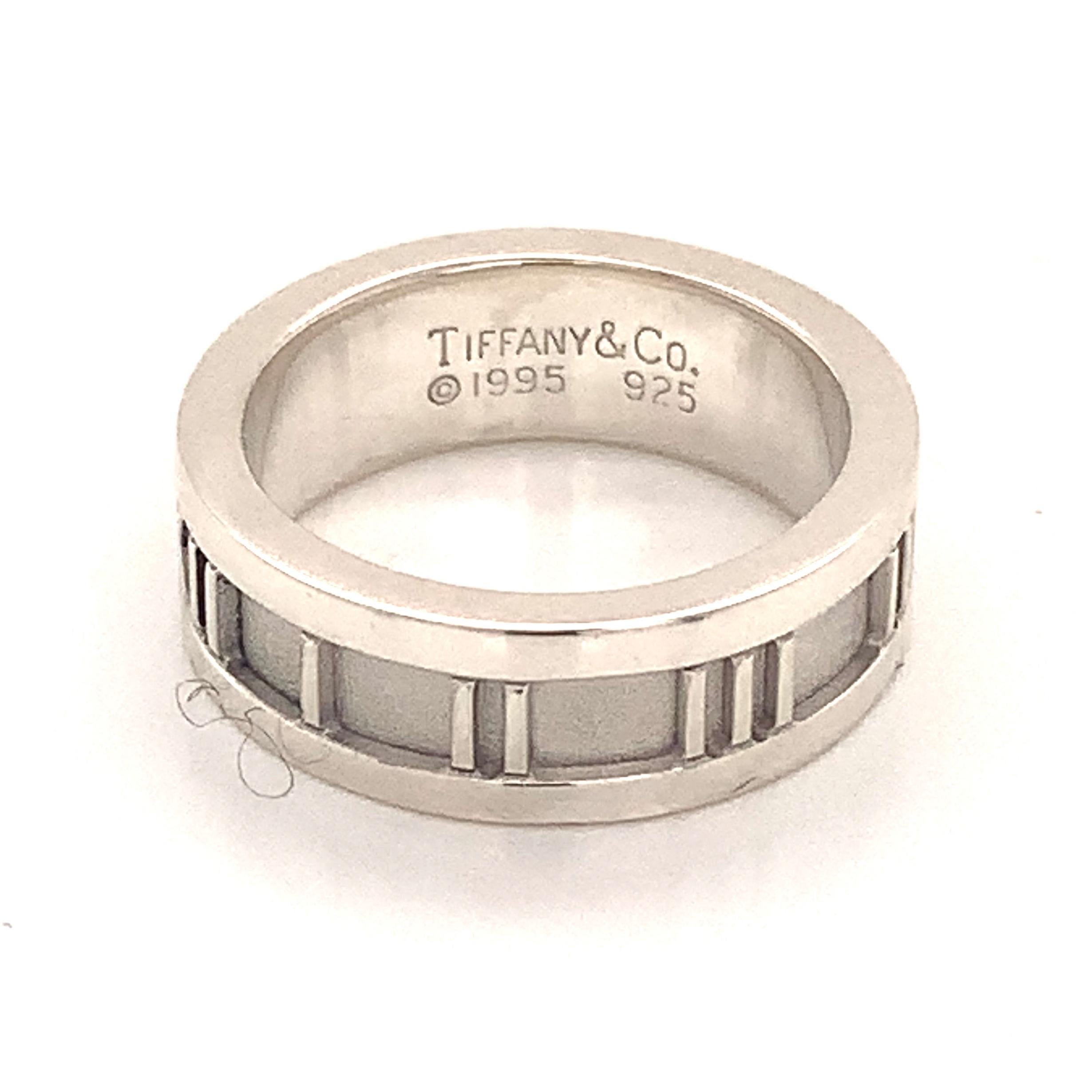 Tiffany & Co Estate Sterling Silver Ring, 5.63 Grams 1