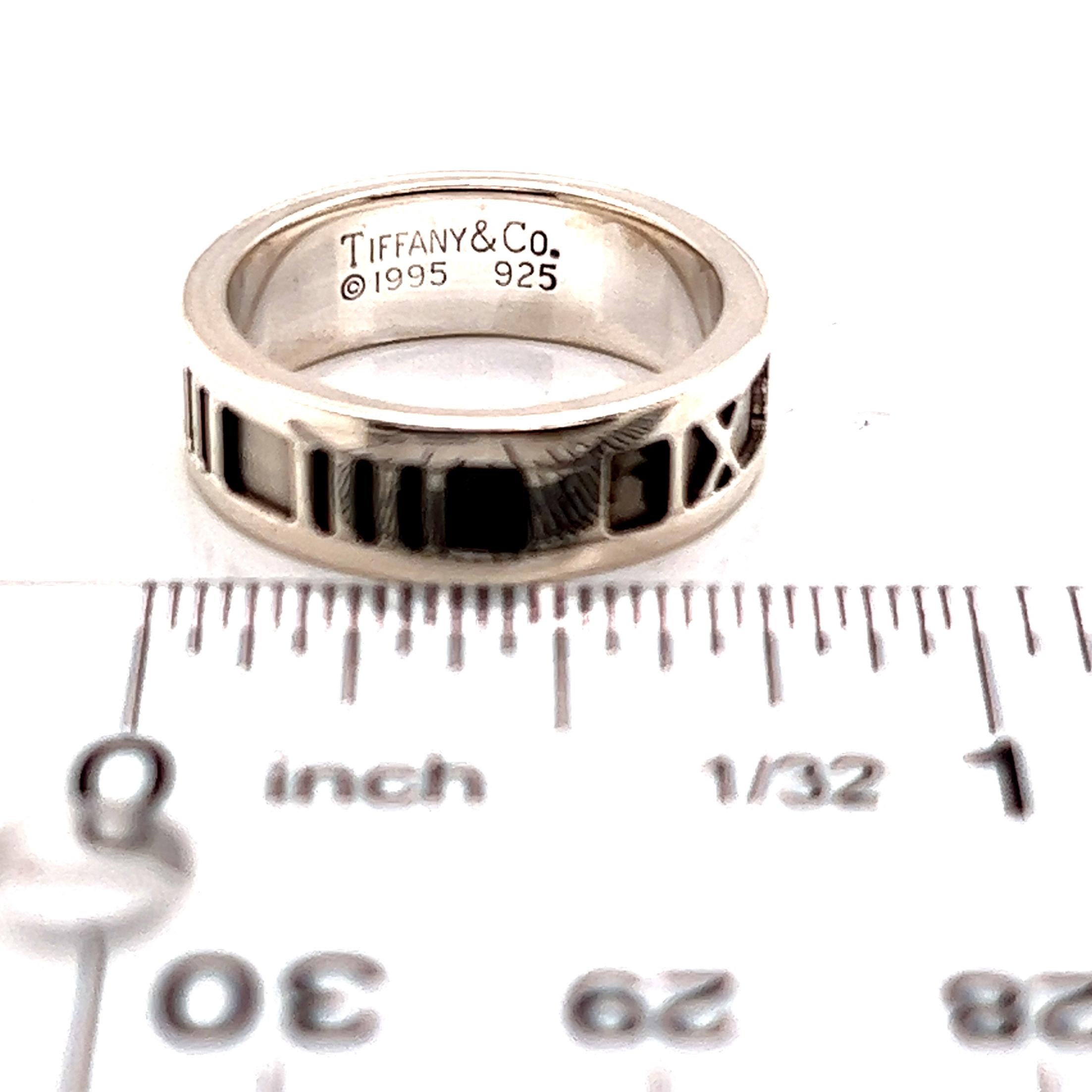 Tiffany & Co. Nachlass-Ring aus Sterlingsilber, 4,9 Gramm im Zustand „Gut“ im Angebot in Brooklyn, NY