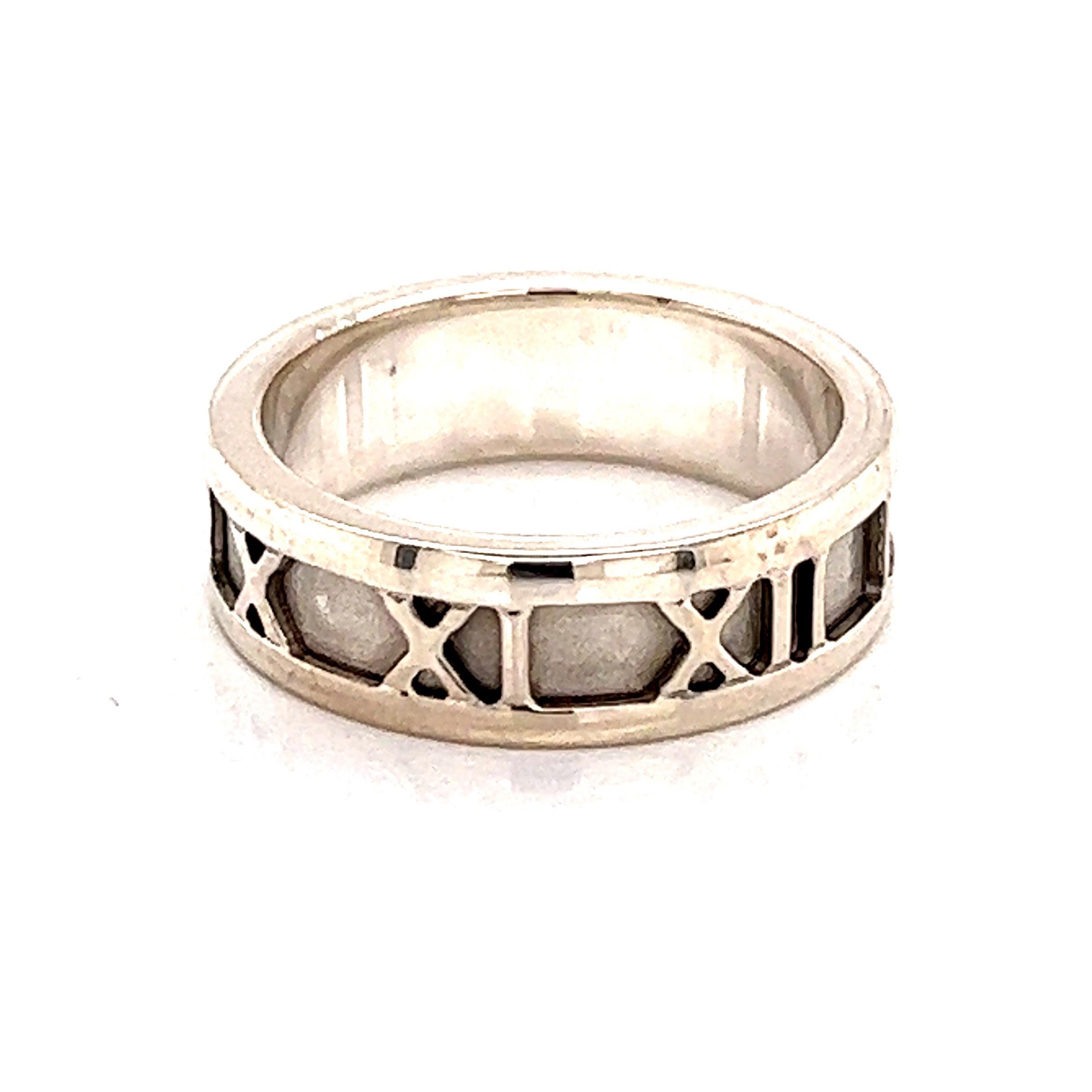 Tiffany & Co. Estate Sterling Silver Ring, 4.9 Grams For Sale 1