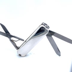 Navaja de bolsillo Swiss Army Tiffany & Co Estate Oro de 18 quilates + Plata