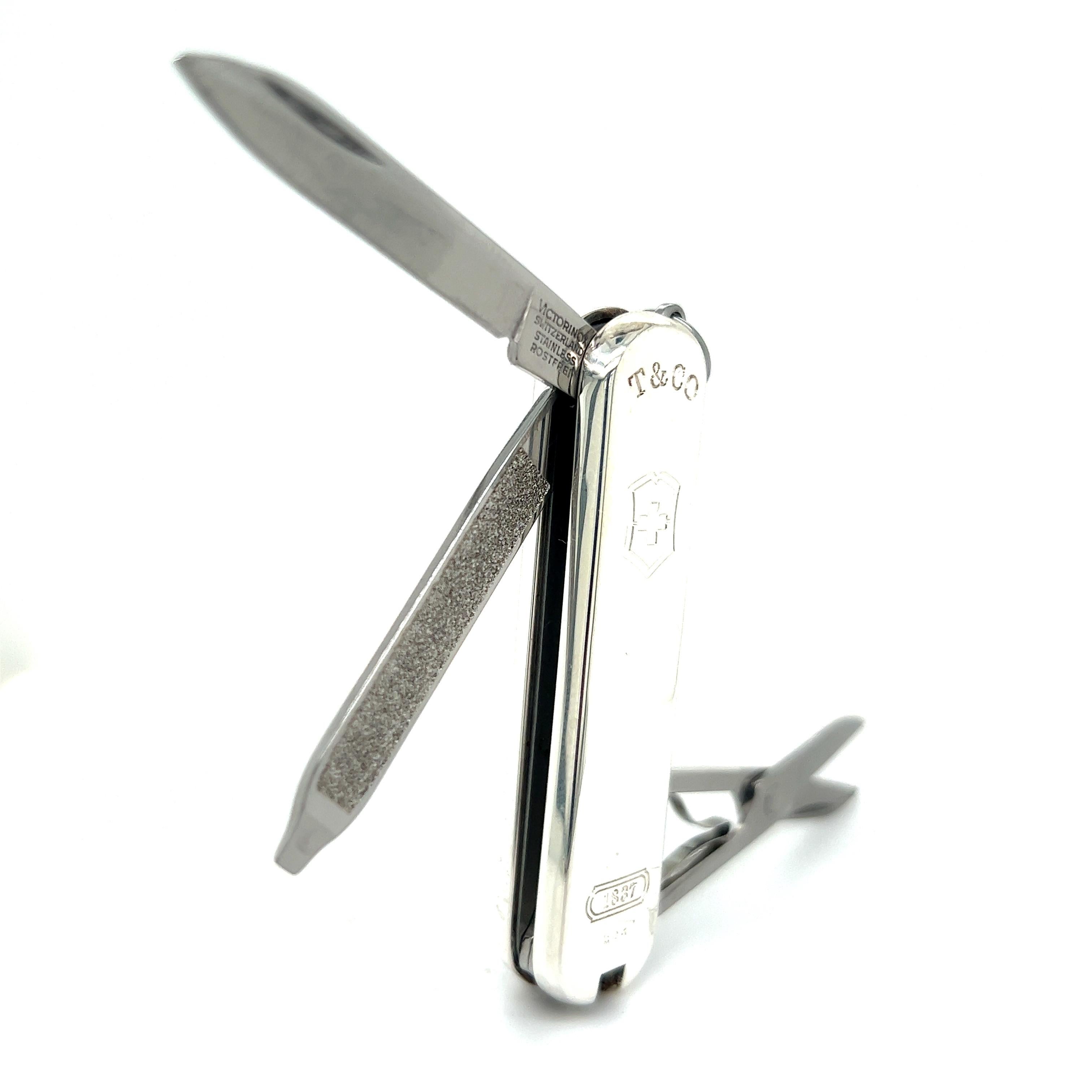 Tiffany & Co Authentic Estate Swiss Army Pocket Knife Silver TIF426

This elegant Authentic Tiffany & Co pocket knife is made of sterling silver and has a weight of 45 Grams.

TRUSTED SELLER SINCE 2002

PLEASE SEE OUR HUNDREDS OF POSITIVE FEEDBACKS