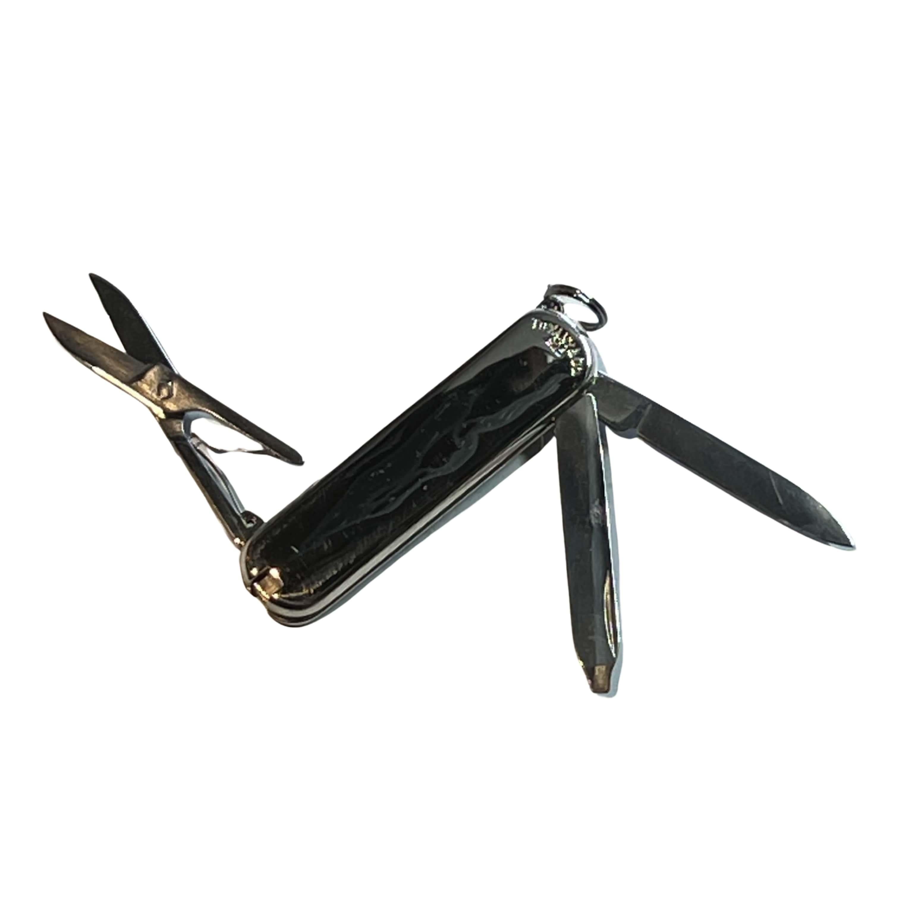 Tiffany & Co Estate Swiss Army Pocket Knife Silver In Good Condition For Sale In Brooklyn, NY