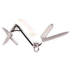 Victorinox-Messer der Schweizer Armee, 18 Karat Gold, Sterlingsilber, Nachlass